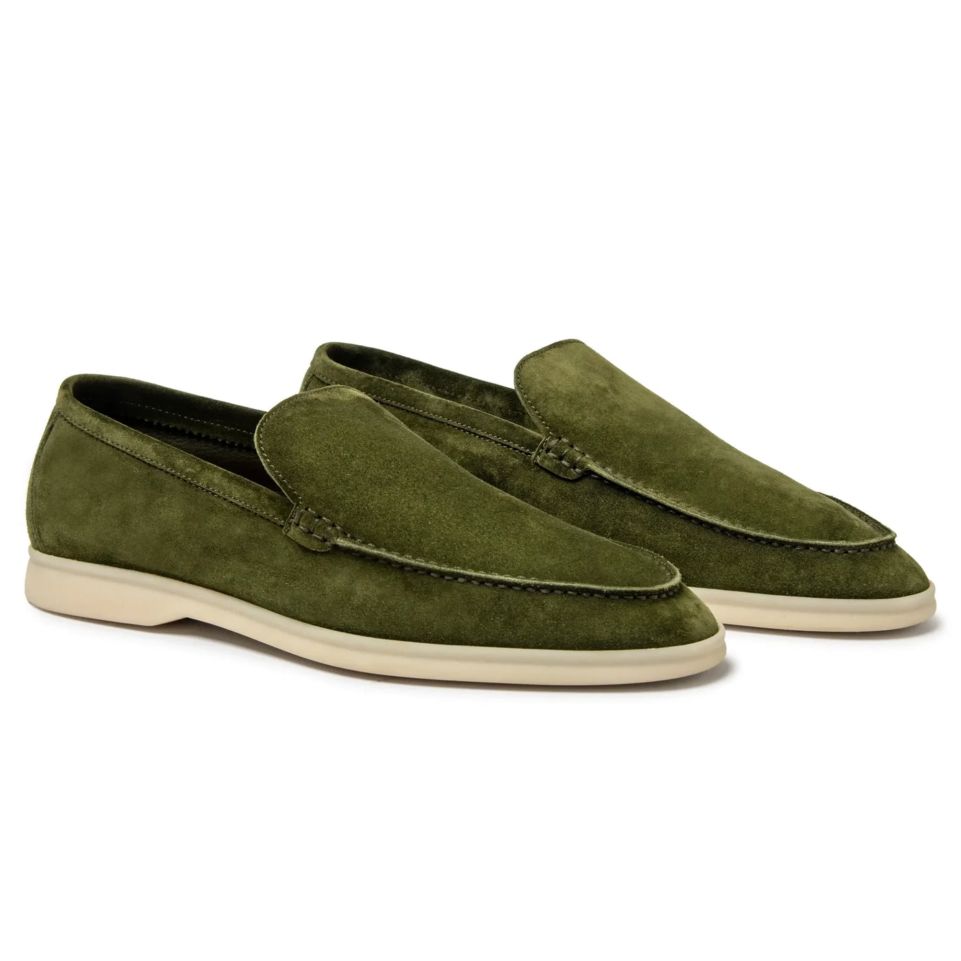 Mocassins Loro Piana Harrods Exclusive Summer Walk Suede Verde — vue 2