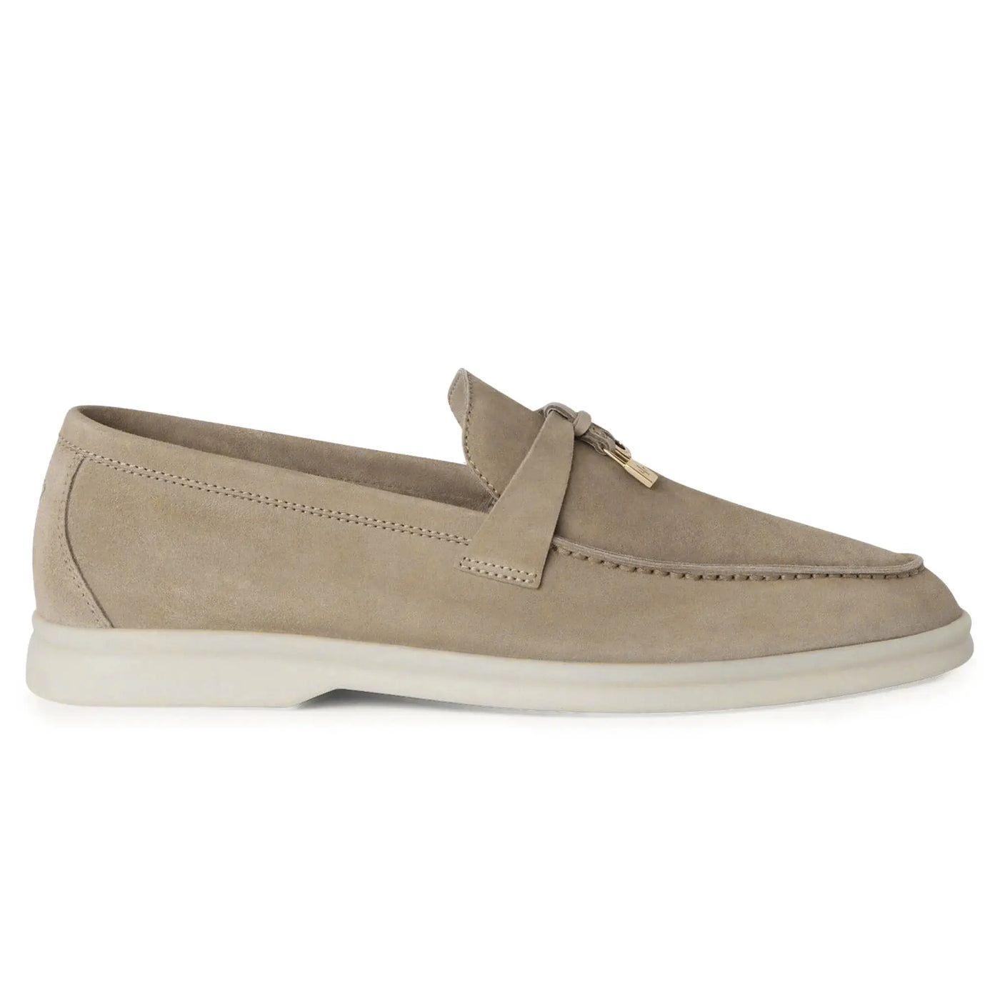 Mocassins Loro Piana the Original Summer Charms Suede Beige Corda
