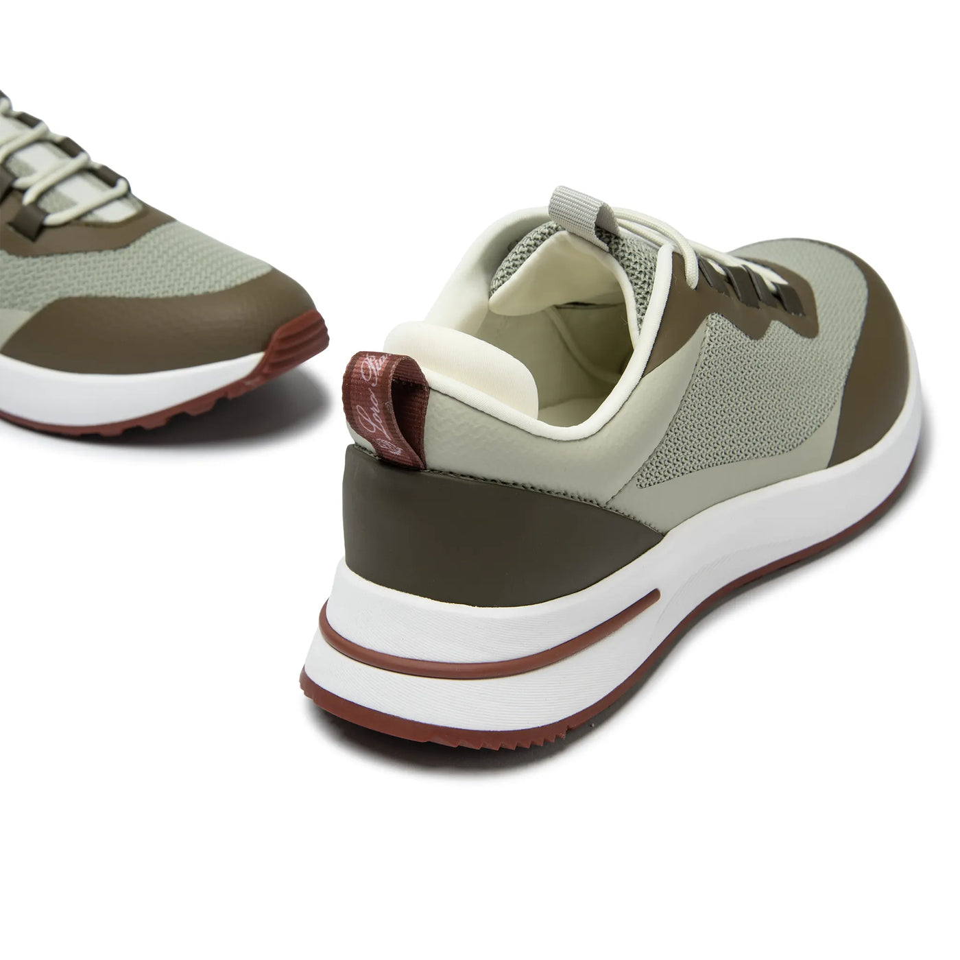 Baskets Loro Piana Week End Walk Frost Foncé Vert Linen Mesh — vue 6