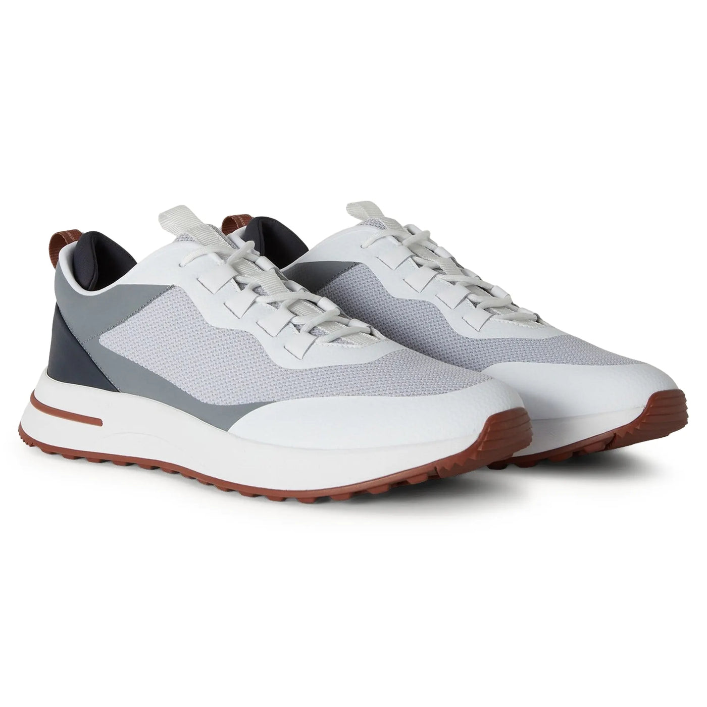 Baskets Loro Piana Week End Walk Frost Gris Linen Mesh — vue 2