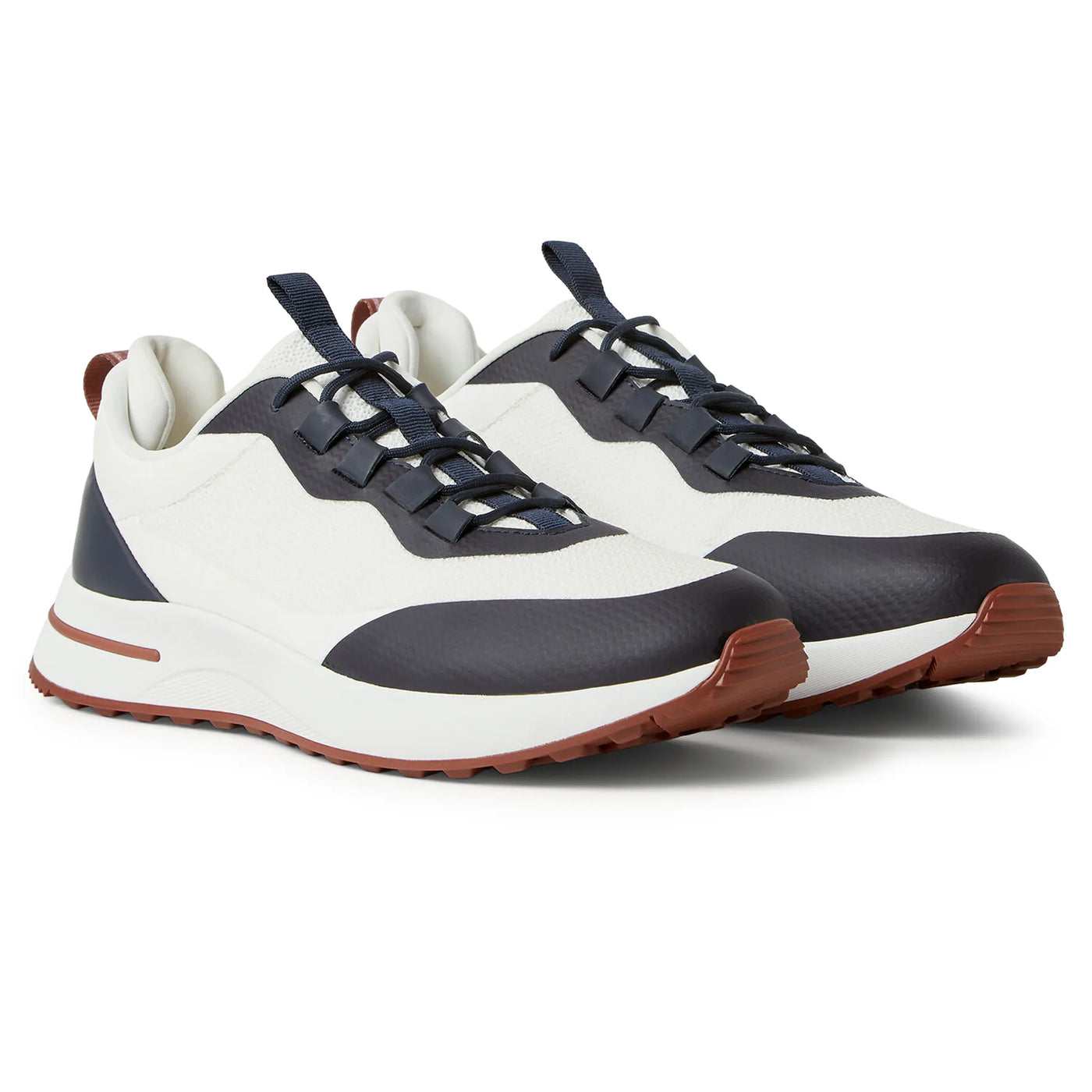 Baskets Loro Piana Week End Walk Frost Blanc Sea Linen Mesh — vue 2