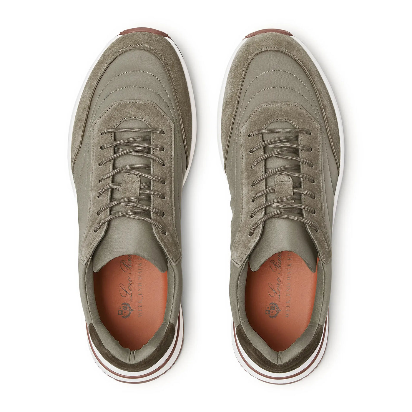 Baskets Loro Piana Week End Walk Tobacco — vue 5