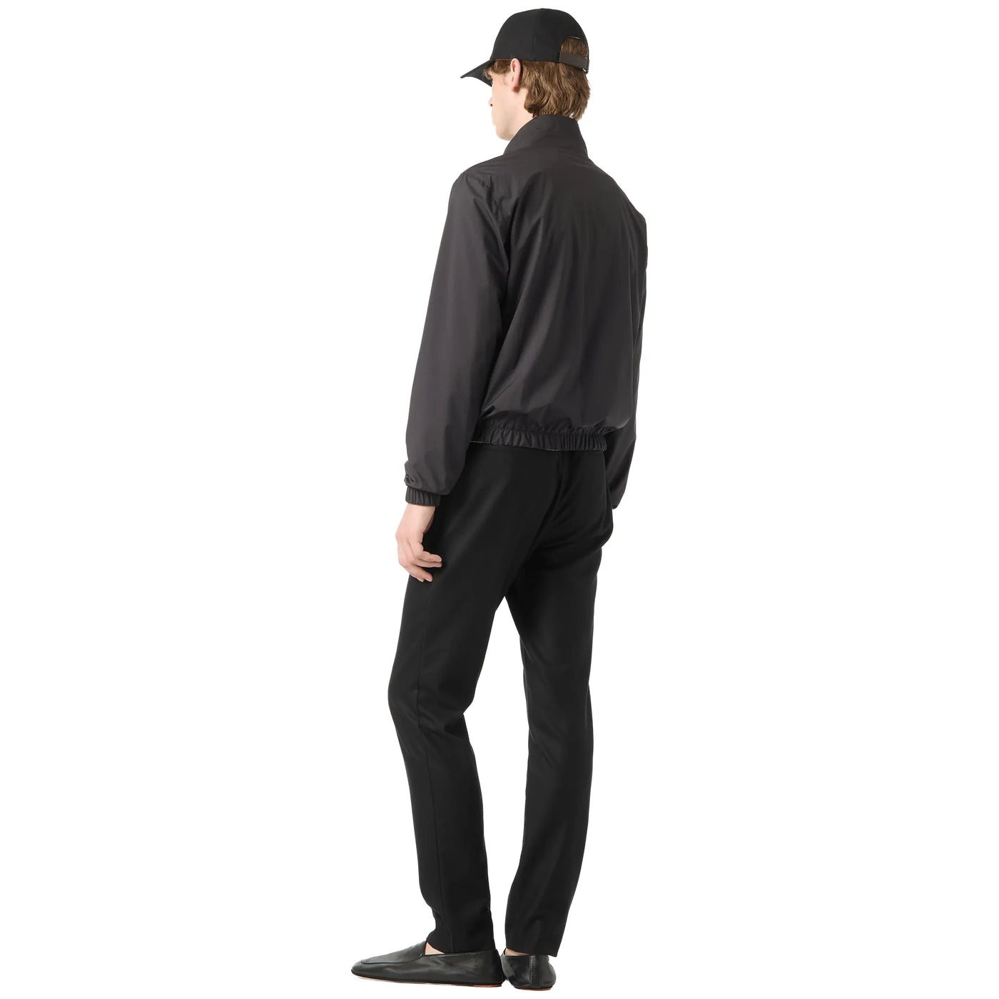Blouson Loro Piana Windmate Storm System Onyx Flannel Melange Bomber — vue 5