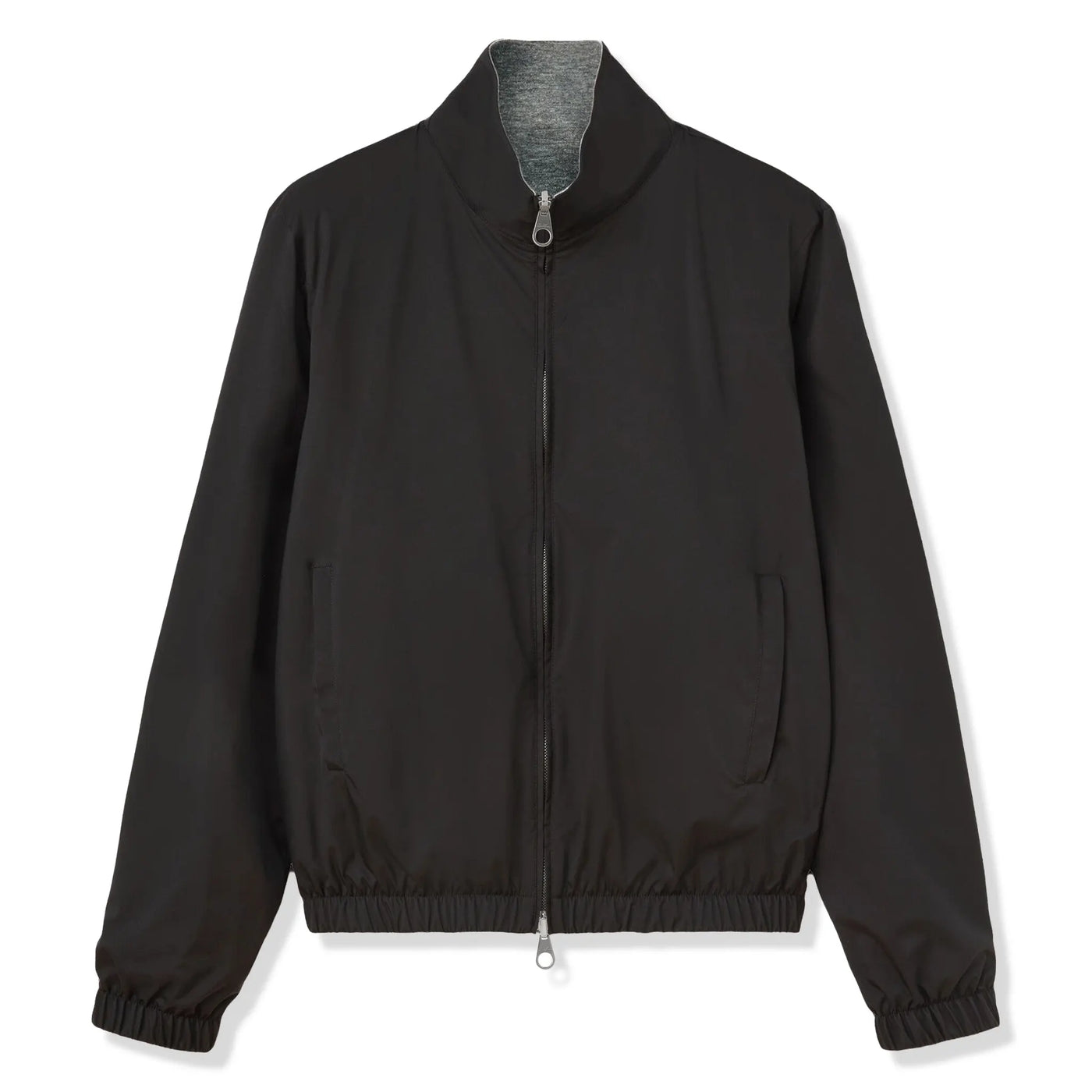 Blouson Loro Piana Windmate Storm System Onyx Flannel Melange Bomber