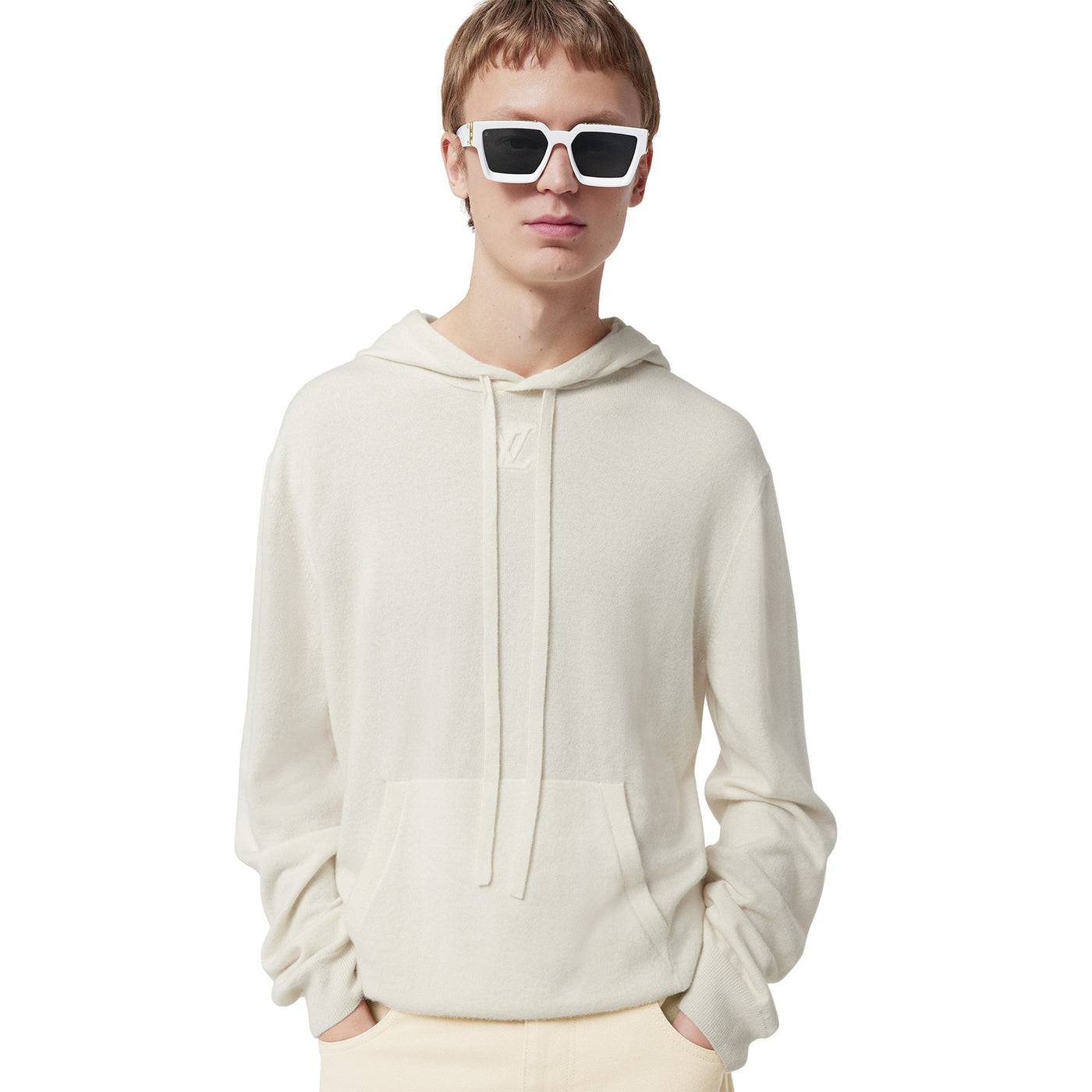 Lunettes de soleil Louis Vuitton 1.1 Millionaires Blanc Or — vue 4