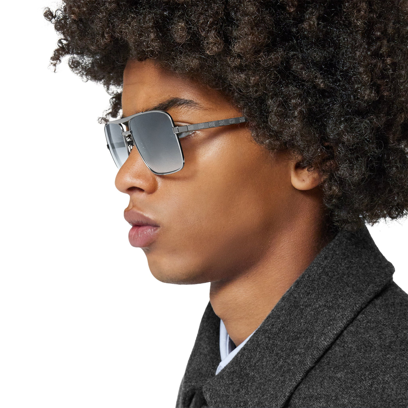 Lunettes de soleil Louis Vuitton Attitude Argent — vue 3