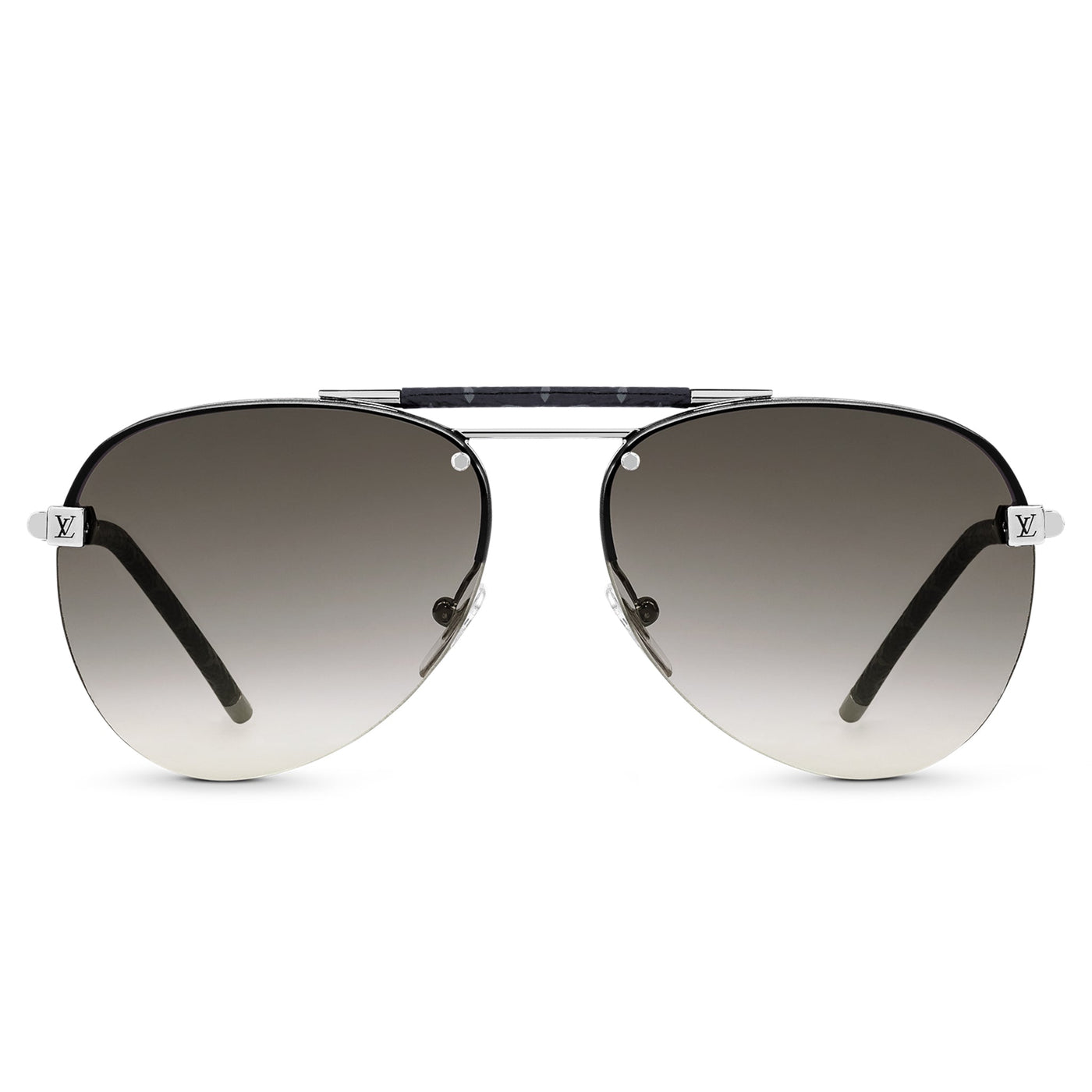 Lunettes de soleil Louis Vuitton Clockwise Canvas Gris — vue 2