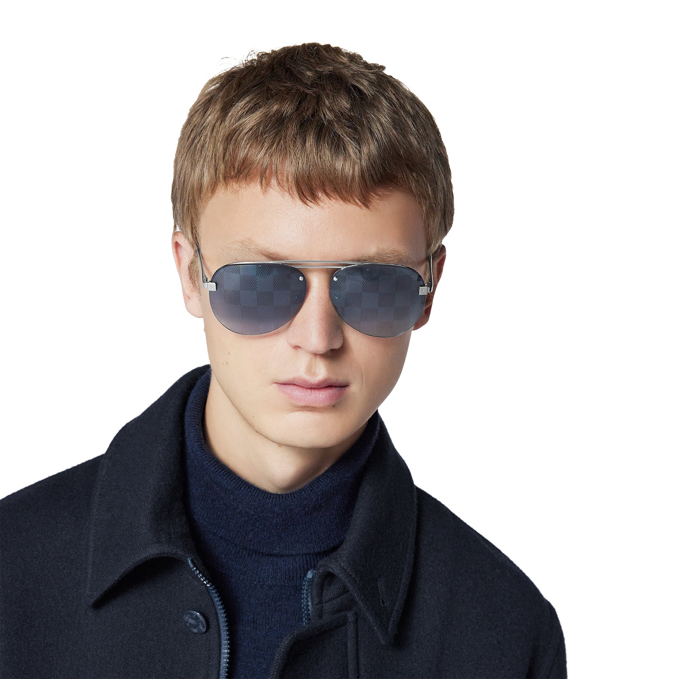 Lunettes de soleil Louis Vuitton Clockwise Damier Noir — vue 4