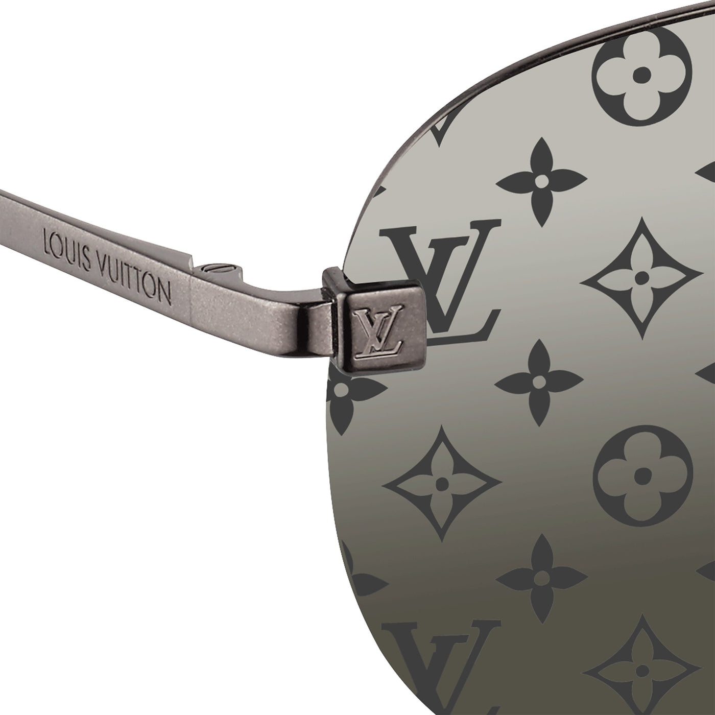 Lunettes de soleil Louis Vuitton Clockwise Monogram Foncé Gun — vue 4