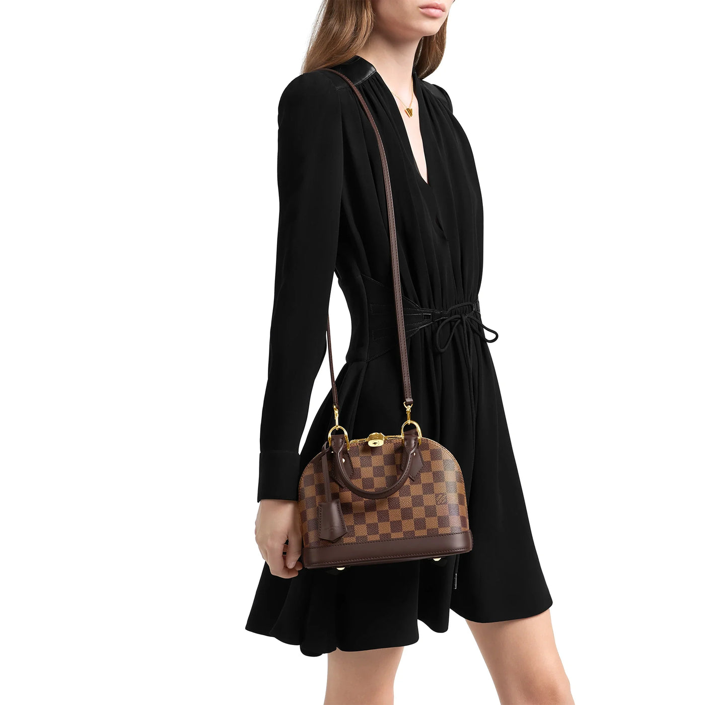 Sac Louis Vuitton Damier Ebene Canvas Alma BB — vue 2