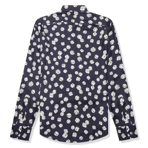 Chemise Louis Vuitton Dice Print Marine Silk Shirt — alt