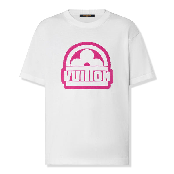 T-Shirt Louis Vuitton Flower Cotton -sleeved Crewneck Blanc T Shirt