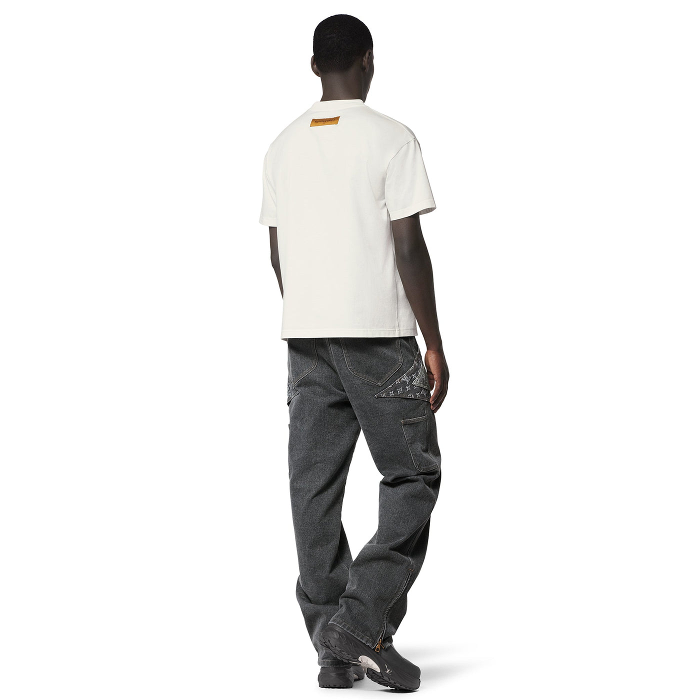 T-Shirt Louis Vuitton Birds Printed Cotton T Shirt Blanc — vue 5