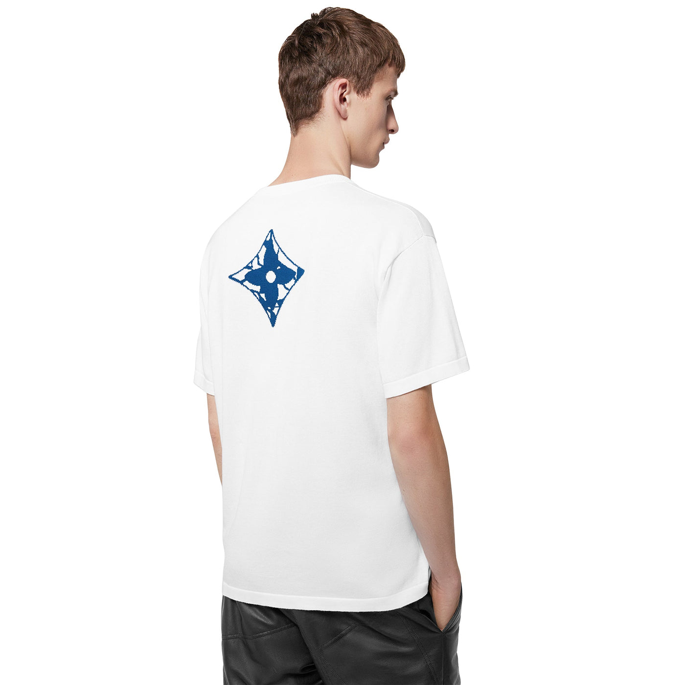 T-Shirt Louis Vuitton Ice Milk Blanc Crewneck T Shirt — vue 2