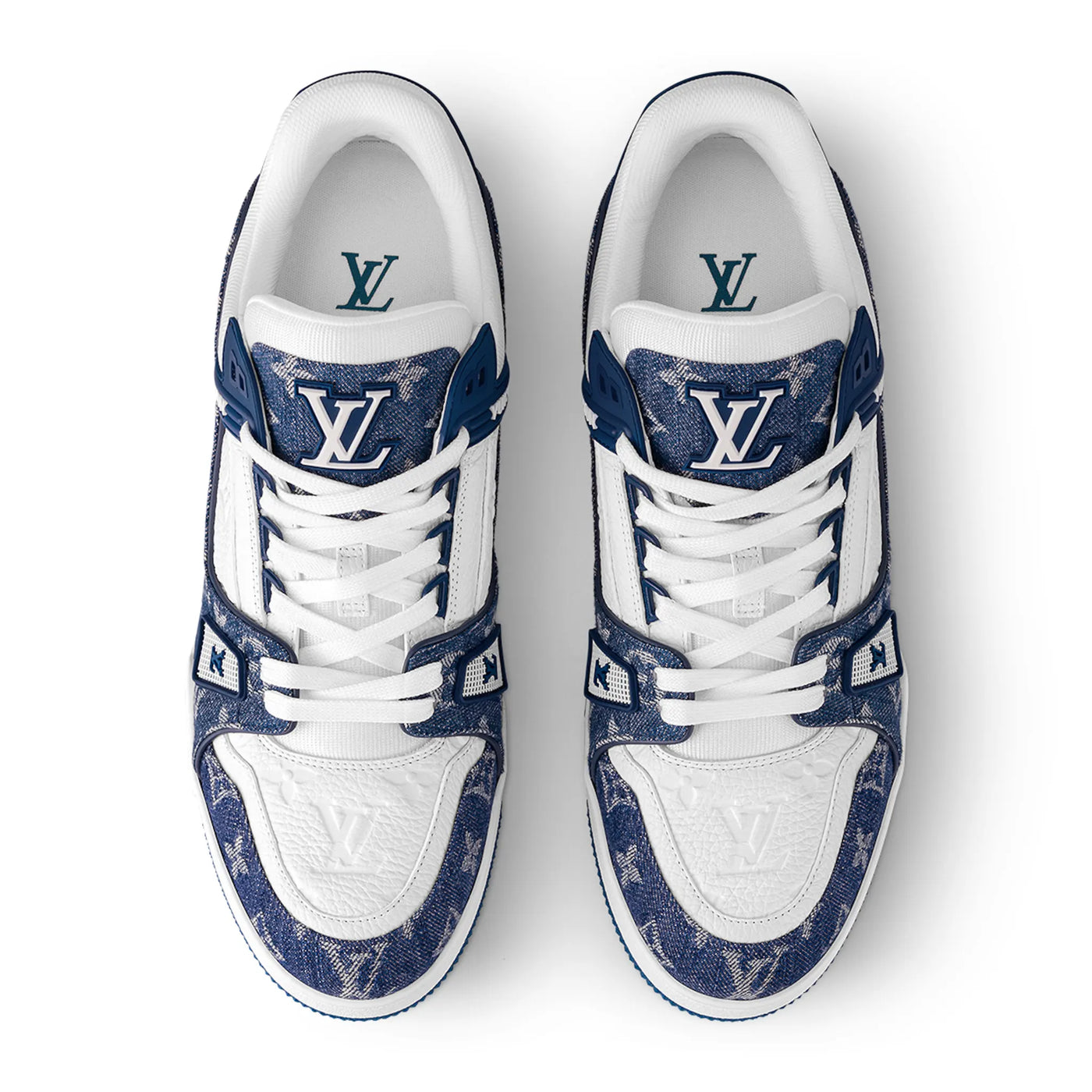 Baskets Louis Vuitton Monogram Bleu Denim — vue 5