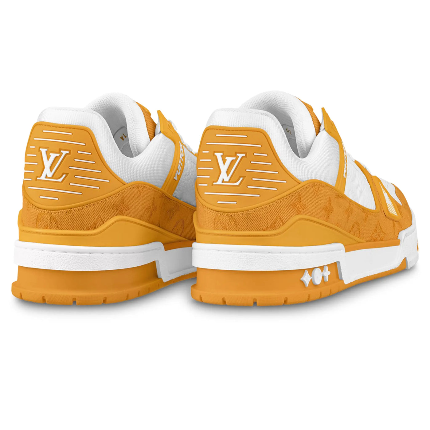 Baskets Louis Vuitton Monogram Jaune Denim — vue 5