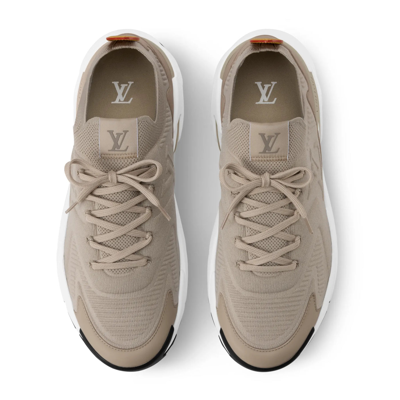 Baskets Louis Vuitton Runner Tatic Beige — vue 3