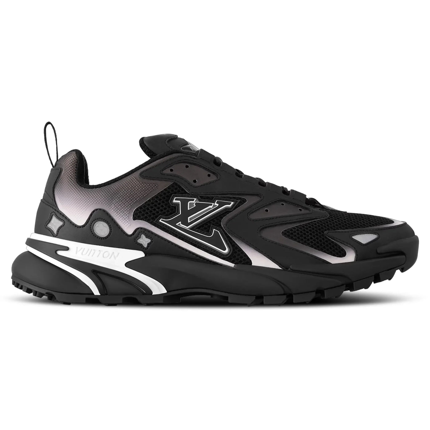 Baskets Louis Vuitton Runner Tatic Noir Blanc