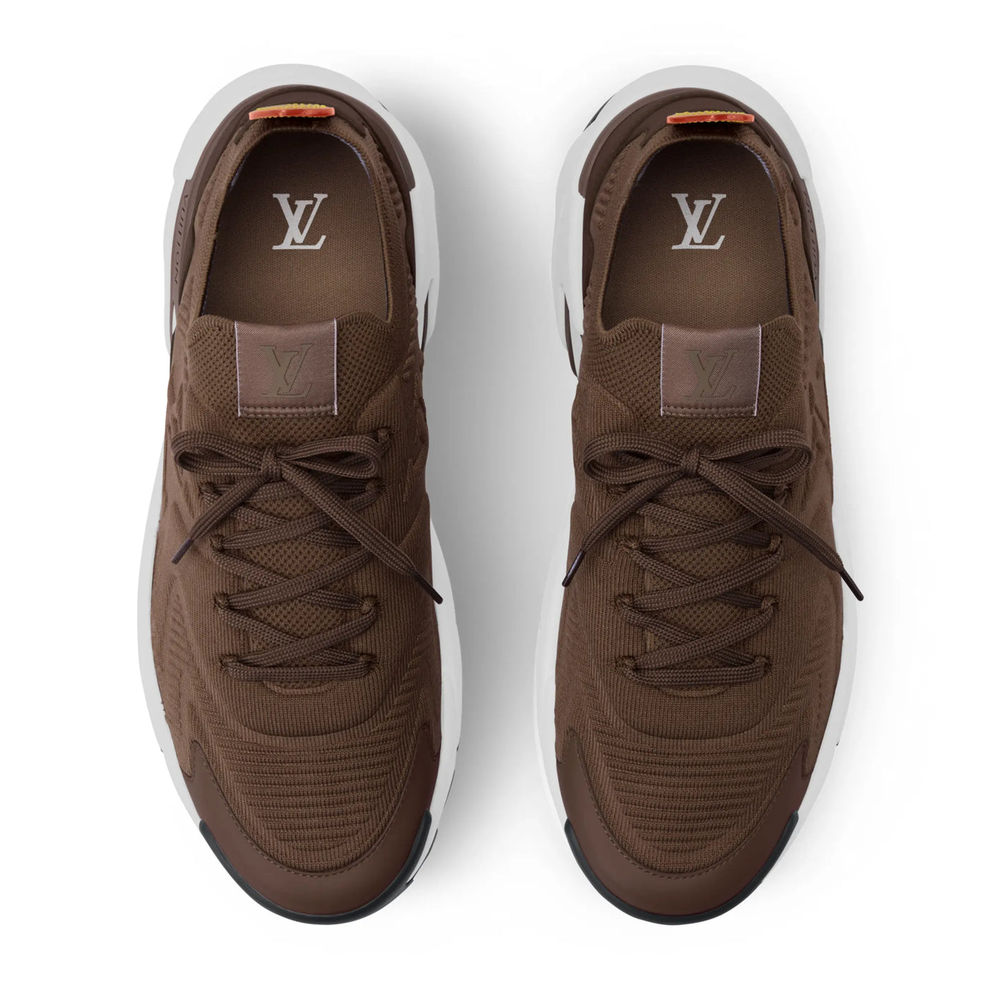 Baskets Louis Vuitton Runner Tatic Marron — vue 3