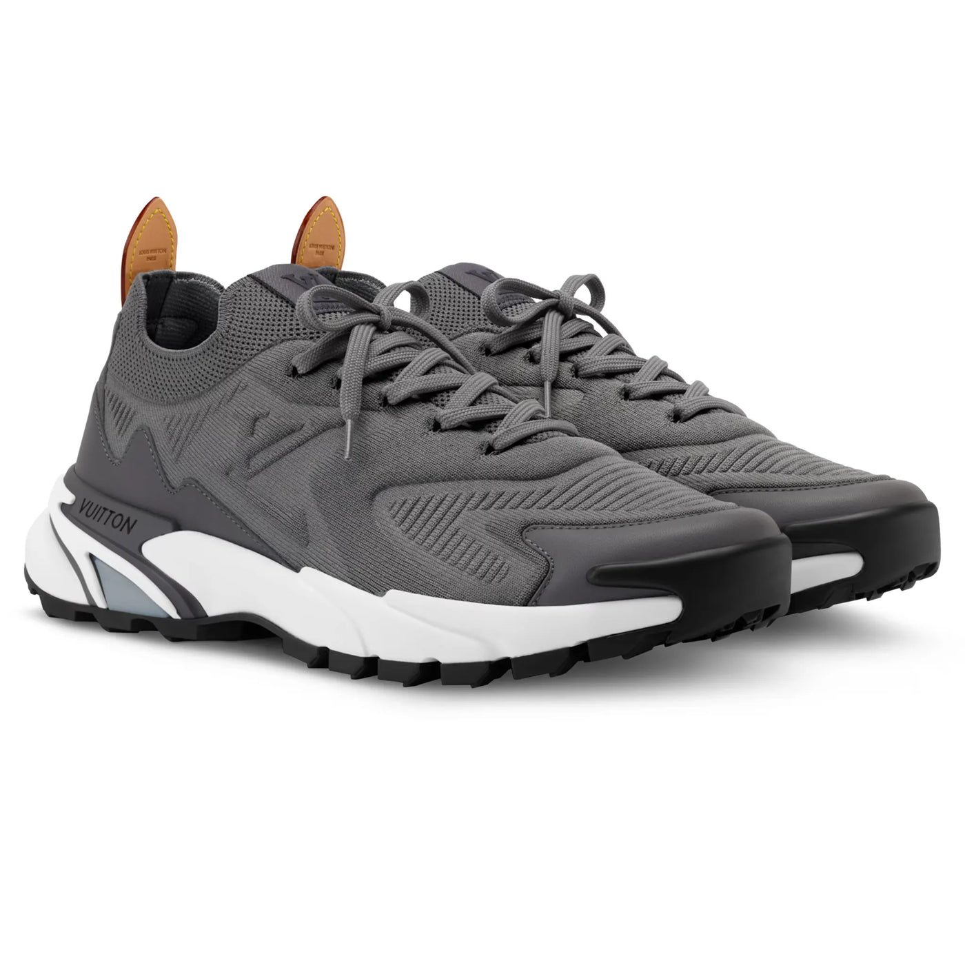 Baskets Louis Vuitton Runner Tatic Gris — vue 2