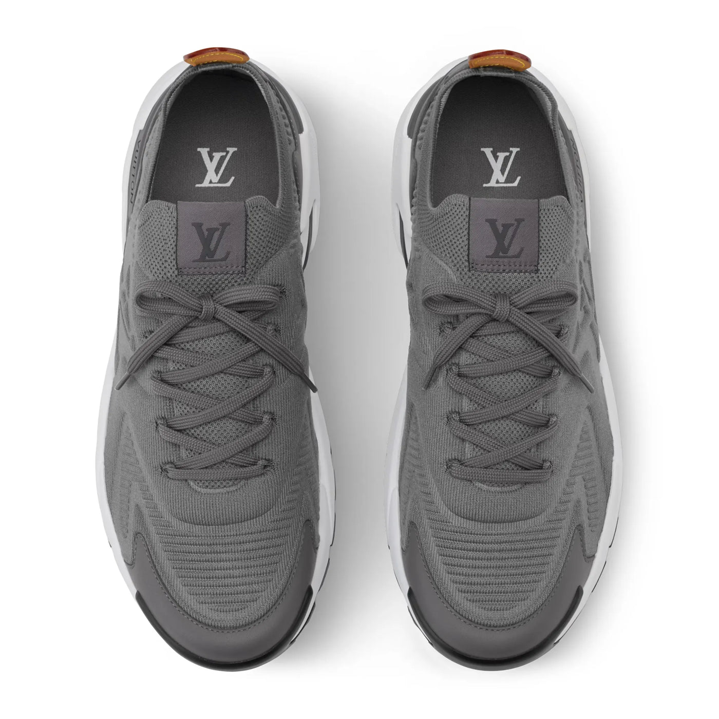 Baskets Louis Vuitton Runner Tatic Gris — vue 3