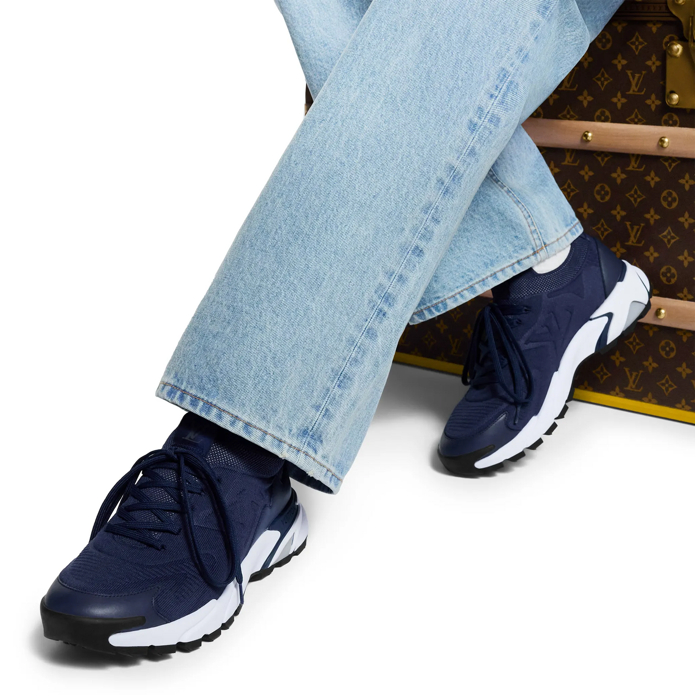 Baskets Louis Vuitton Runner Tatic Marine — vue 6