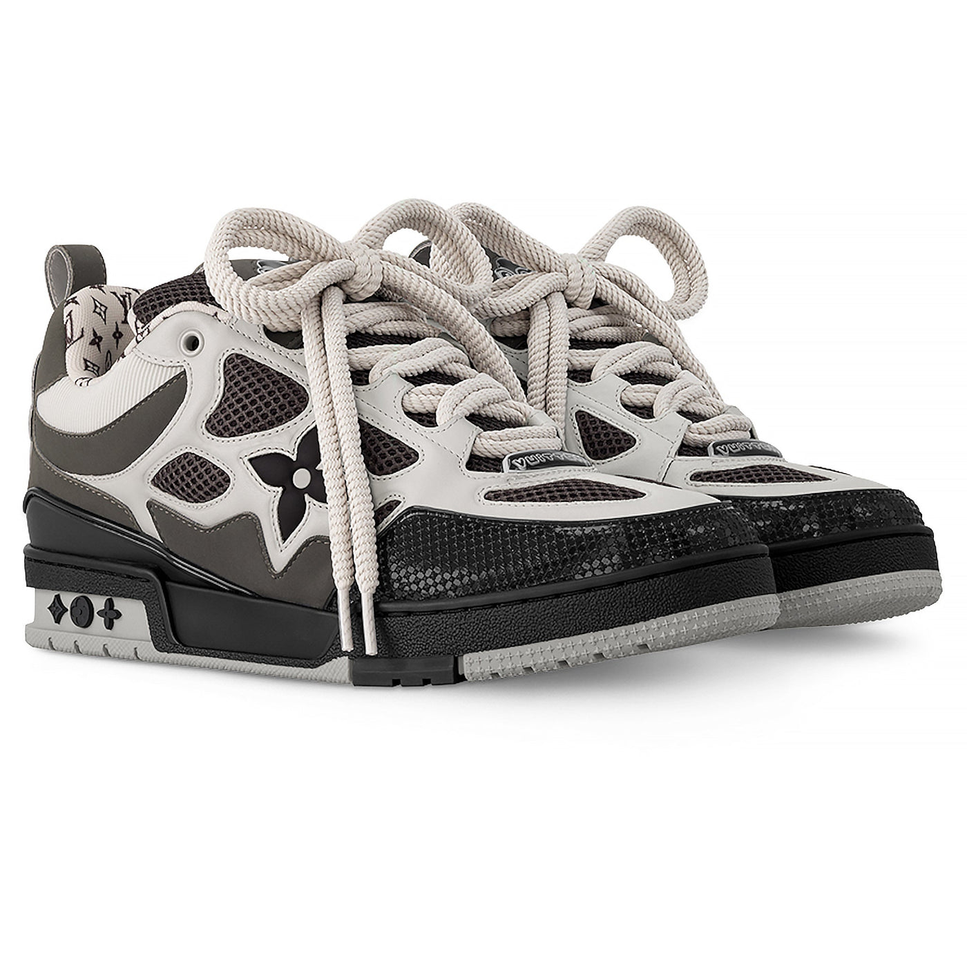 Baskets Louis Vuitton Skate Monogram Marron — vue 2