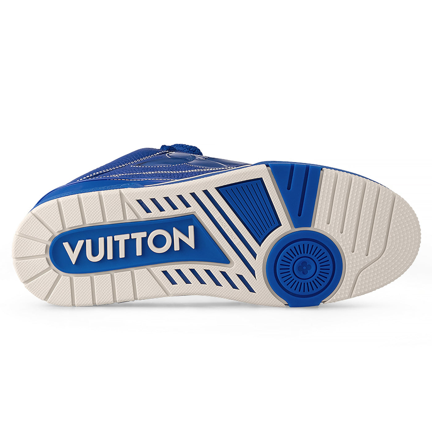 Baskets Louis Vuitton Skate Trainer Bleu — vue 5