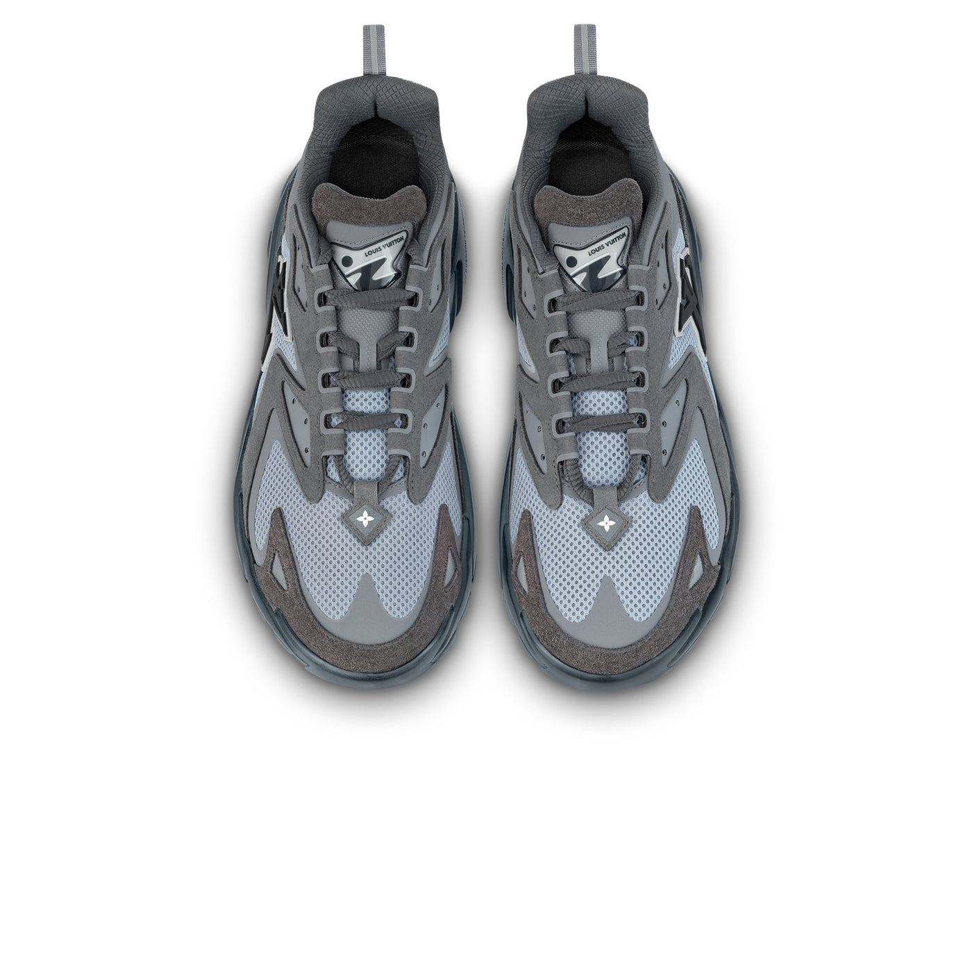 Baskets Louis Vuitton Tatic Gris — vue 3