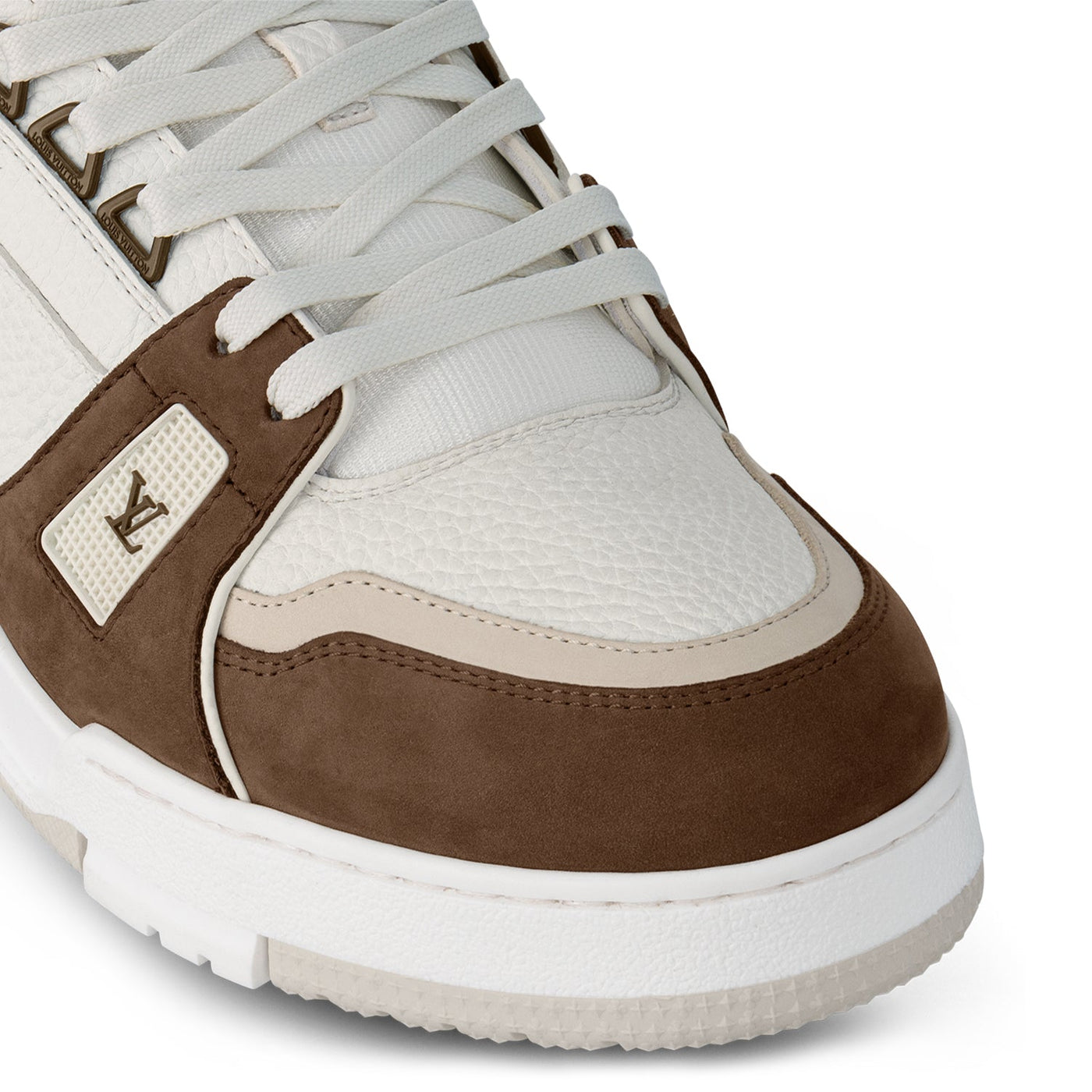 Baskets Louis Vuitton Trainer Calf Leather Moka — vue 6