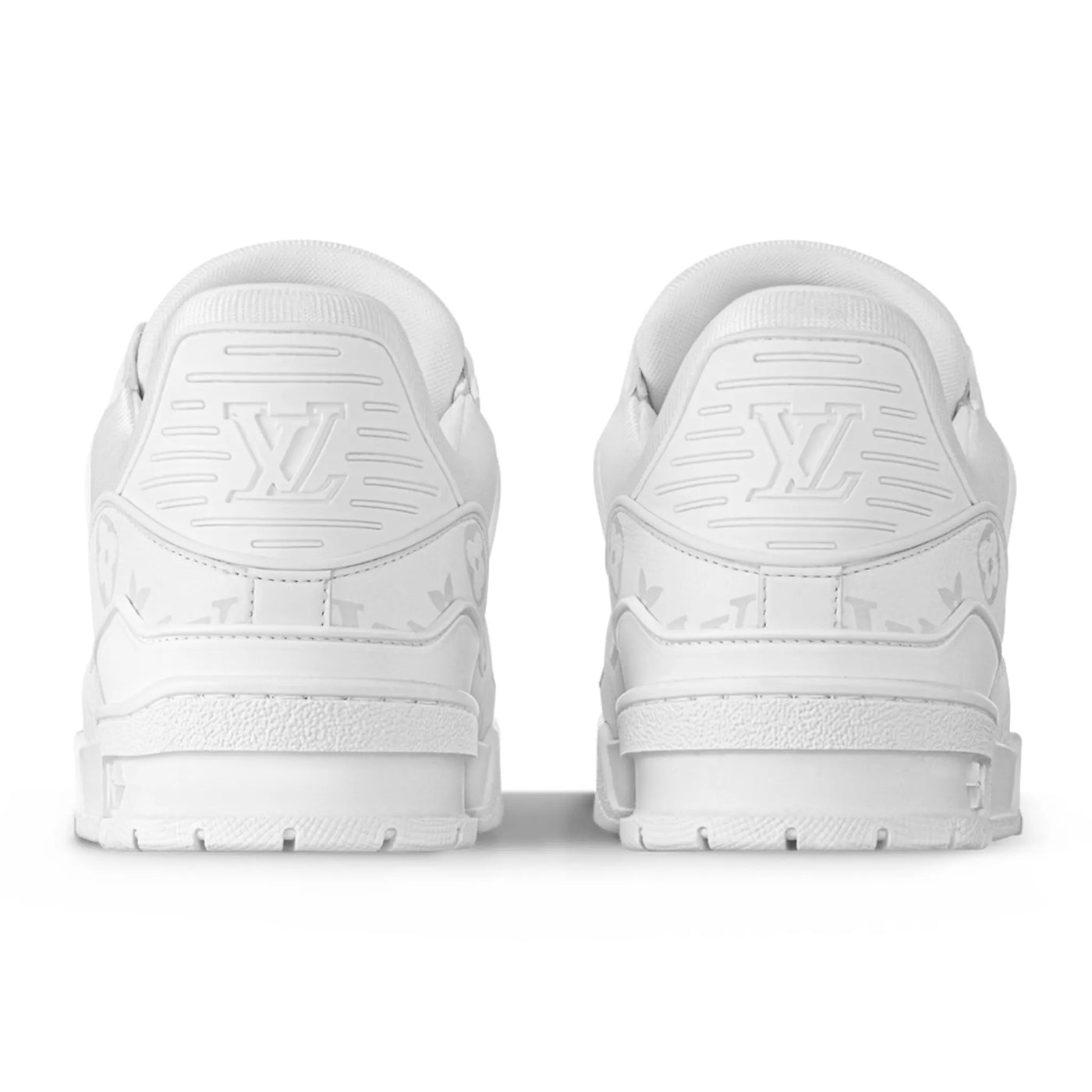 Baskets Louis Vuitton Trainer Blanc Monogram — vue 4