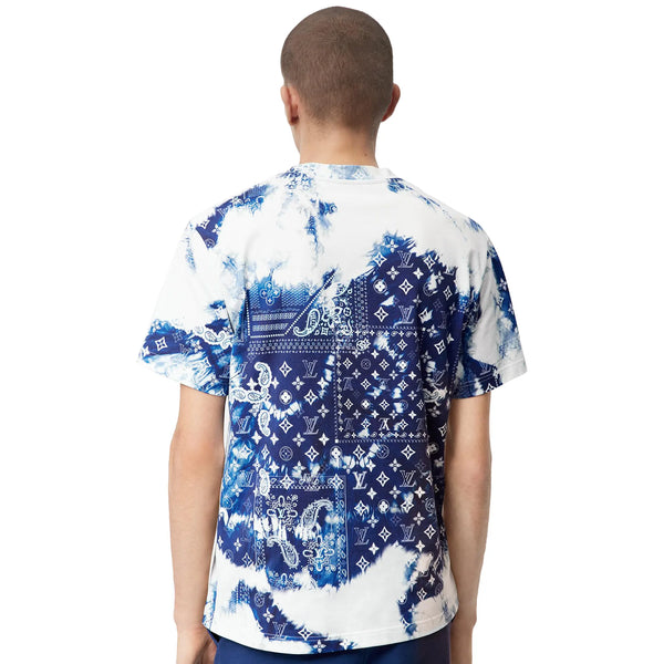 T-Shirt Louis Vuitton Monogram Bandana Bleu T Shirt — alt