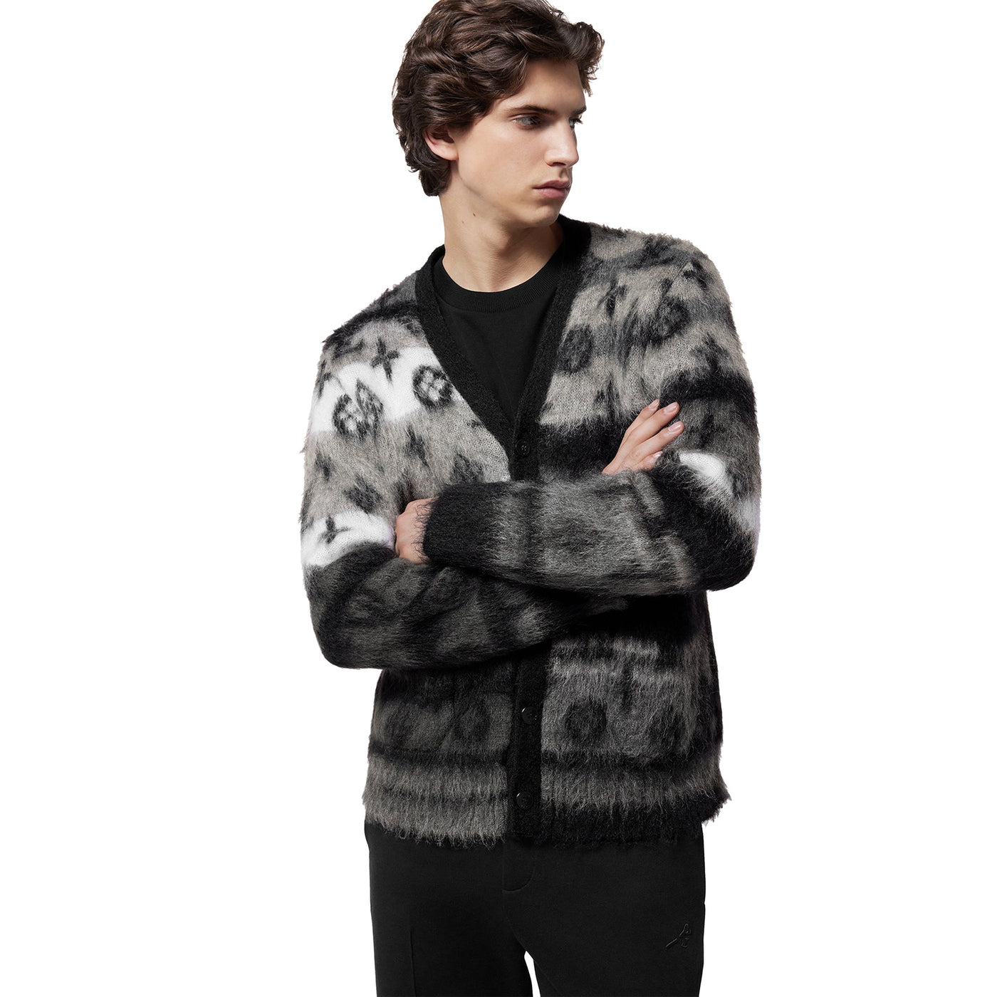 Cardigan Louis Vuitton Monogram Mohair Multicoloured Cardigan — vue 3