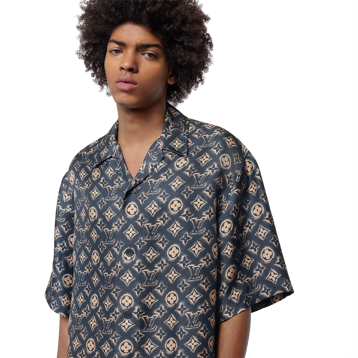 Chemise Louis Vuitton Monogram Silk Sleeved Shirt — vue 3