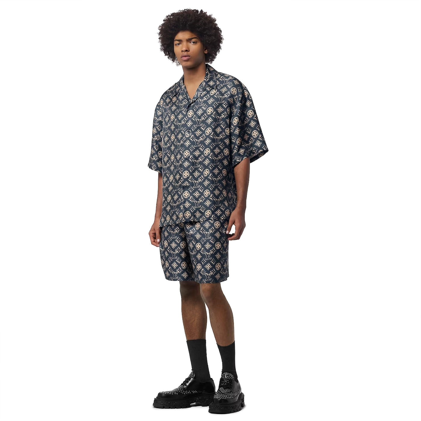 Chemise Louis Vuitton Monogram Silk Sleeved Shirt — vue 5