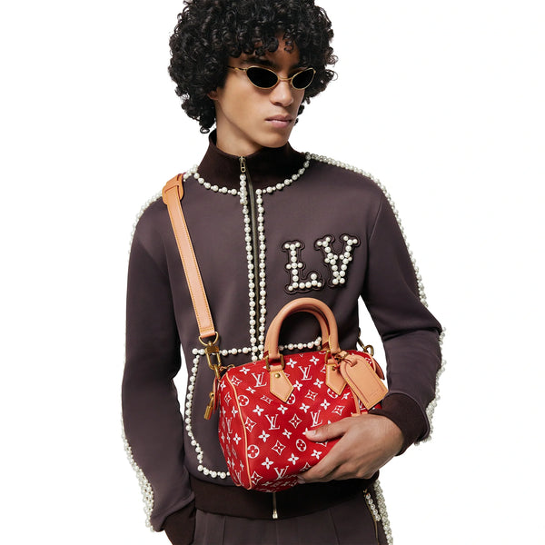 Sac Louis Vuitton Monogram Speedy P9 Rouge Bandoulière 25 — alt