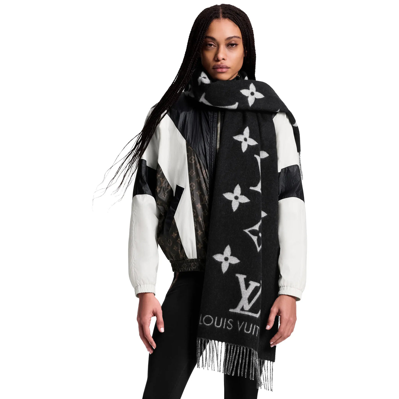 Écharpe Louis Vuitton Reykjavik Noir