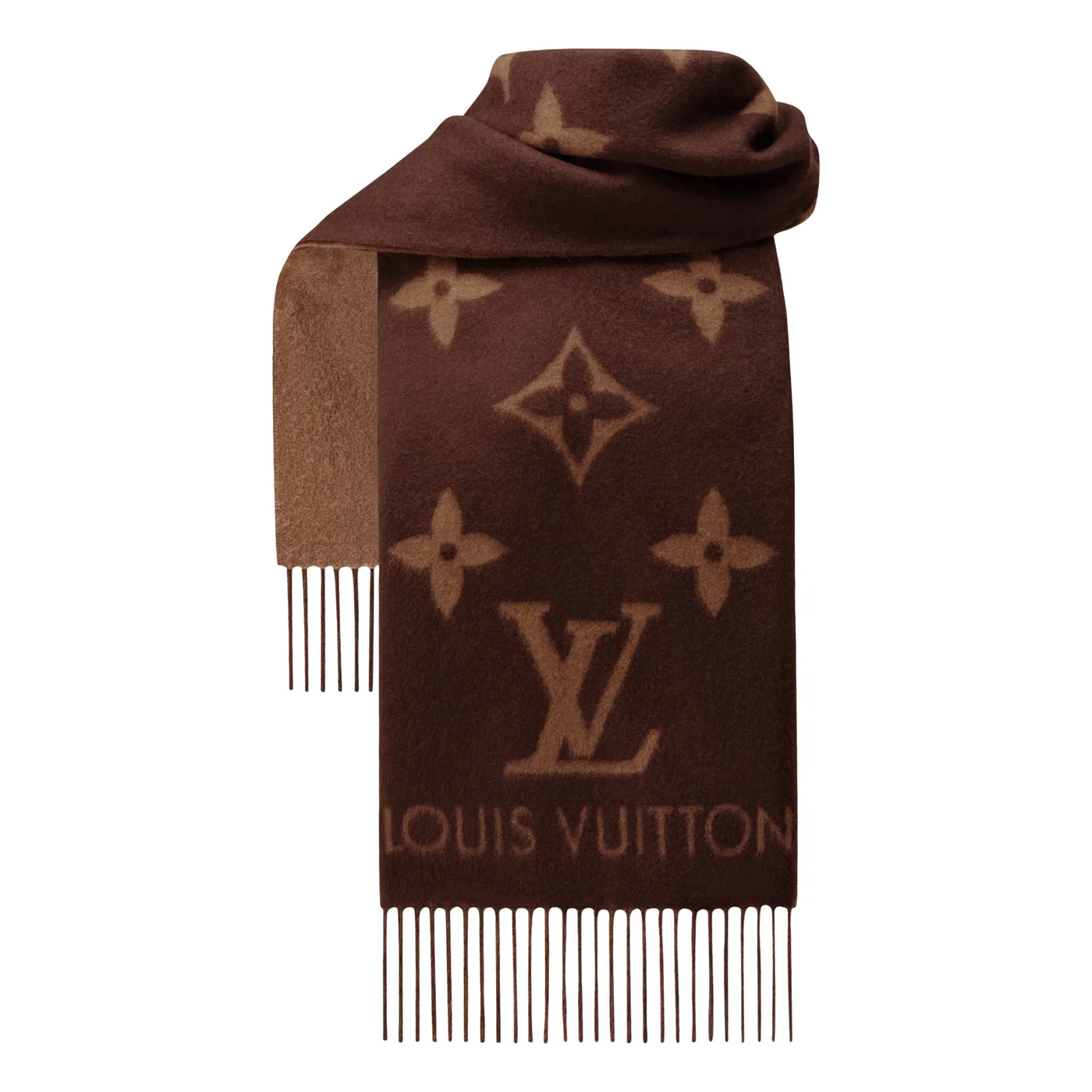 Écharpe Louis Vuitton Reykjavik Marron Fonce — vue 3