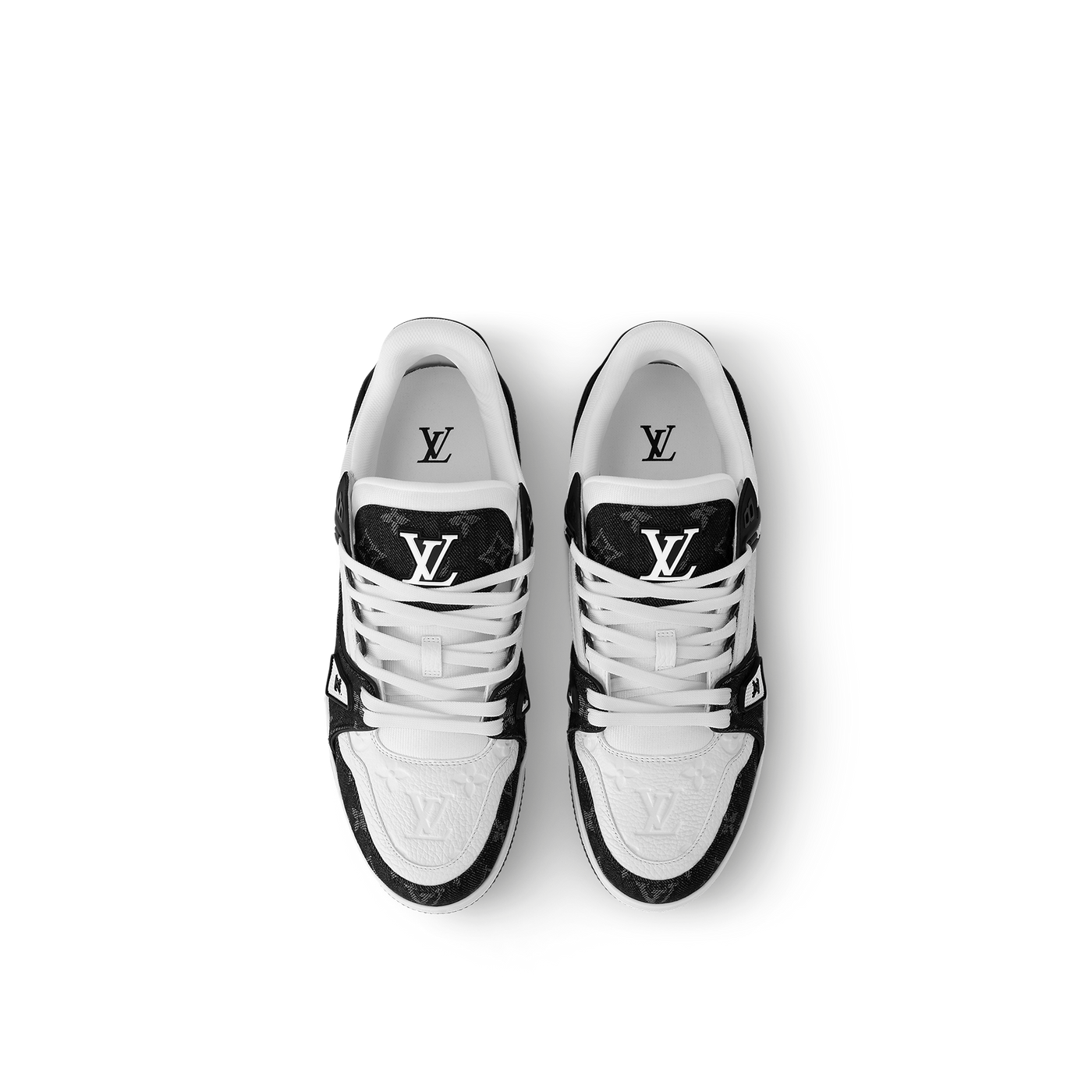 Baskets Louis Vuitton Trainer Noir — vue 3