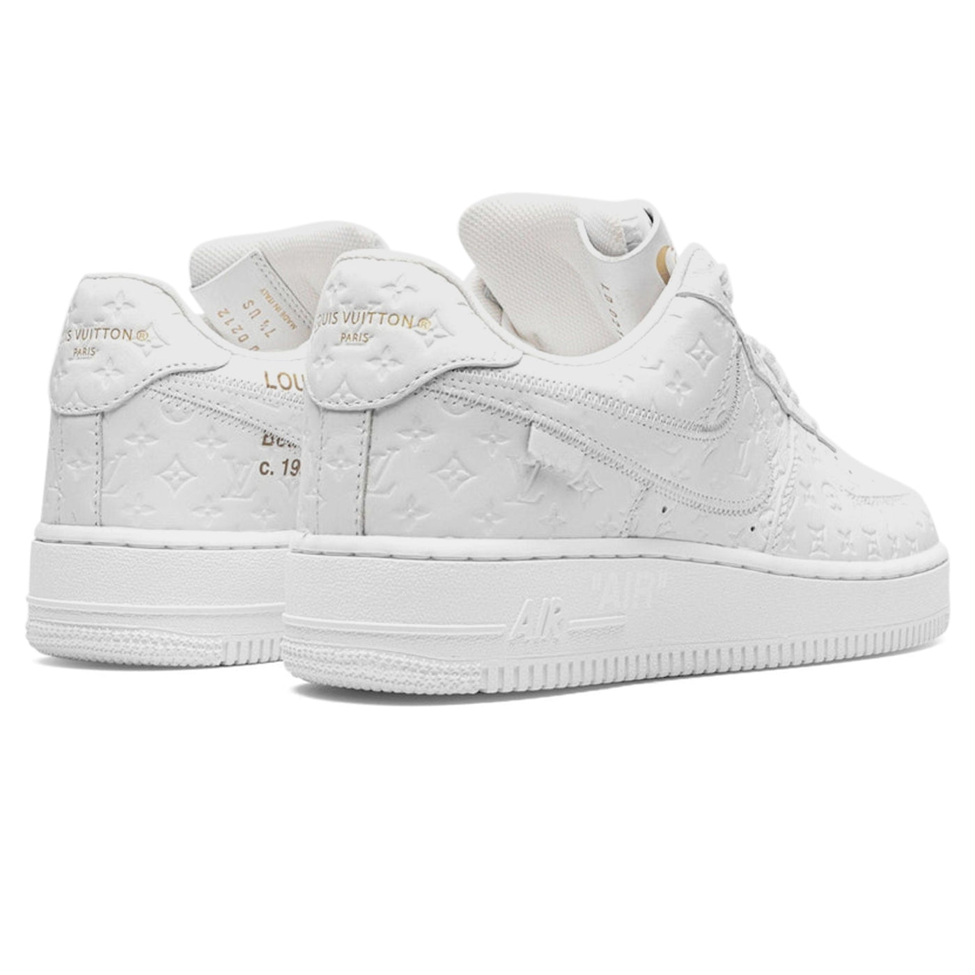 Baskets Louis Vuitton × Nike Louis Vuitton × Nike Air Force 1 Low Blanc — vue 4