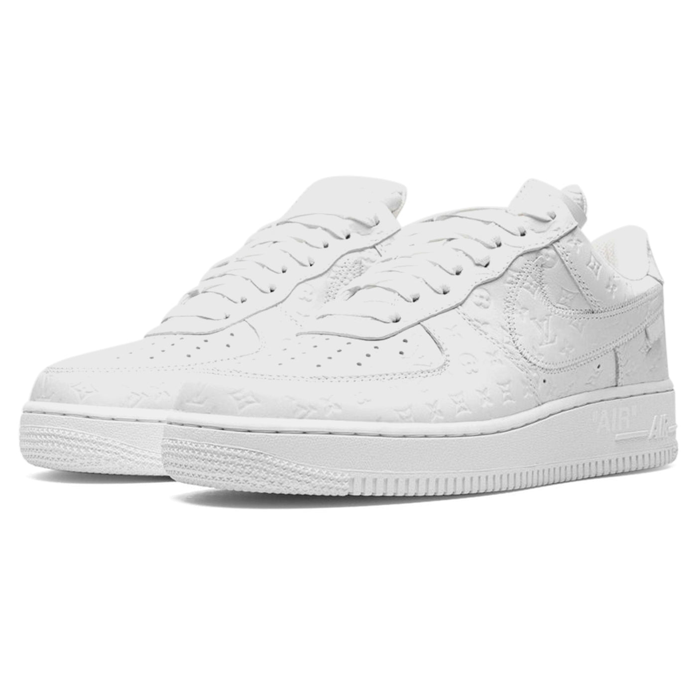 Baskets Louis Vuitton × Nike Louis Vuitton × Nike Air Force 1 Low Blanc — vue 3