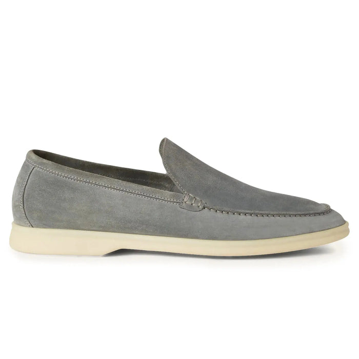 Mocassins Daim — Gris Perle