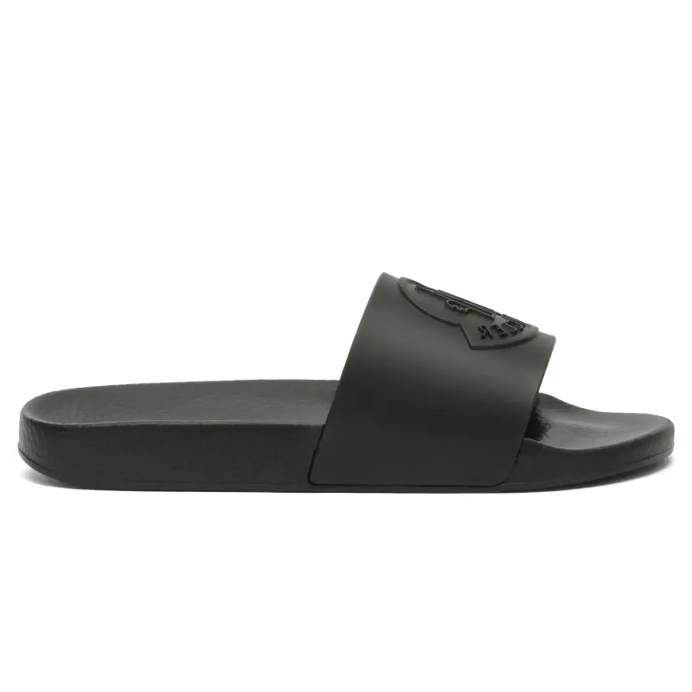 Claquettes Moncler Basile Logo Noir Sliders