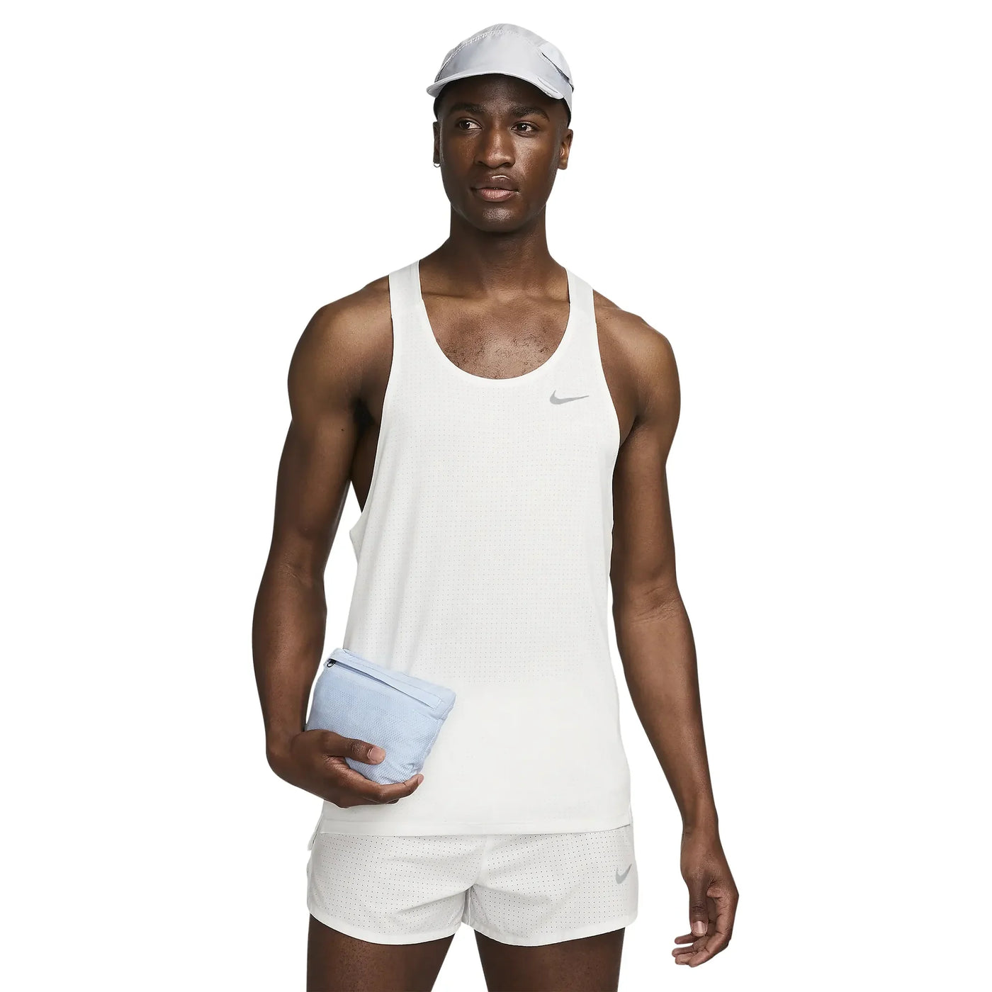 Veste Nike Repel Packable Blanc Bleu Windrunner — vue 4