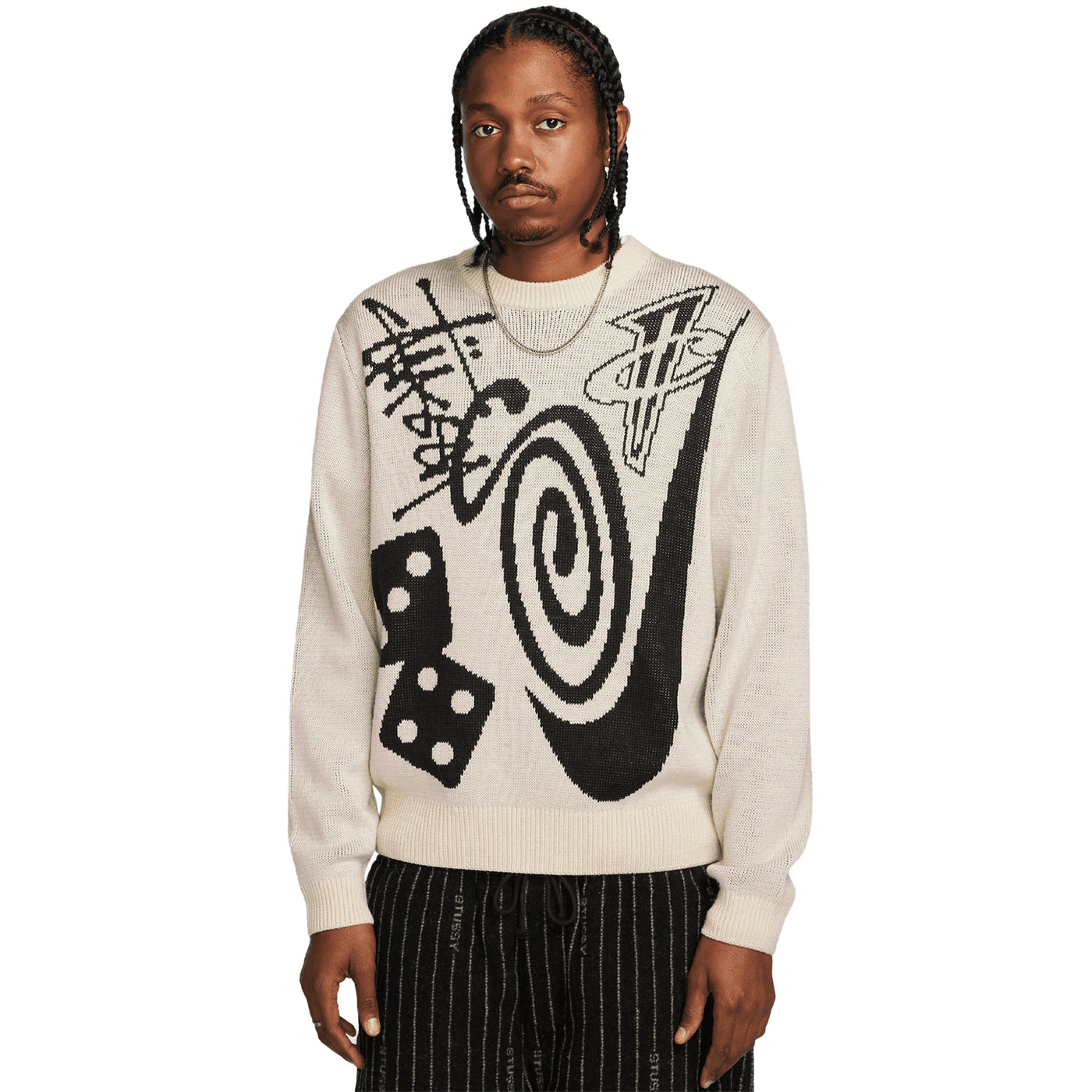 Sweat Nike × Stussy Natural — vue 3