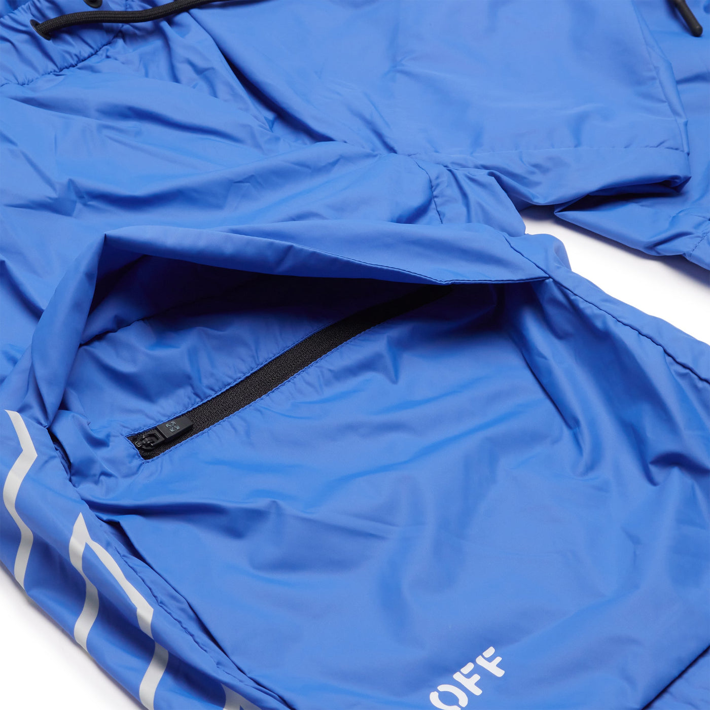 Short Off-White Athletic Cargo Bleu — vue 3