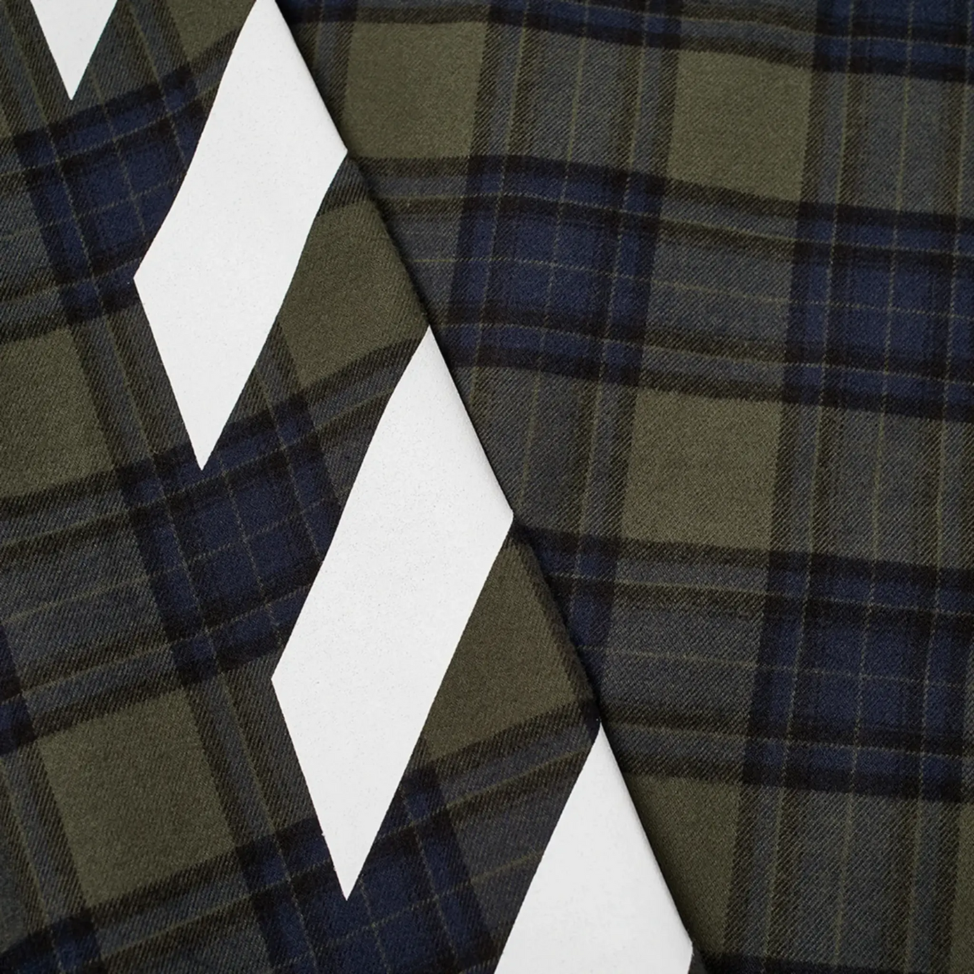 Chemise Off-White Diagonal Check L/S Vert Flannel Shirt — vue 6