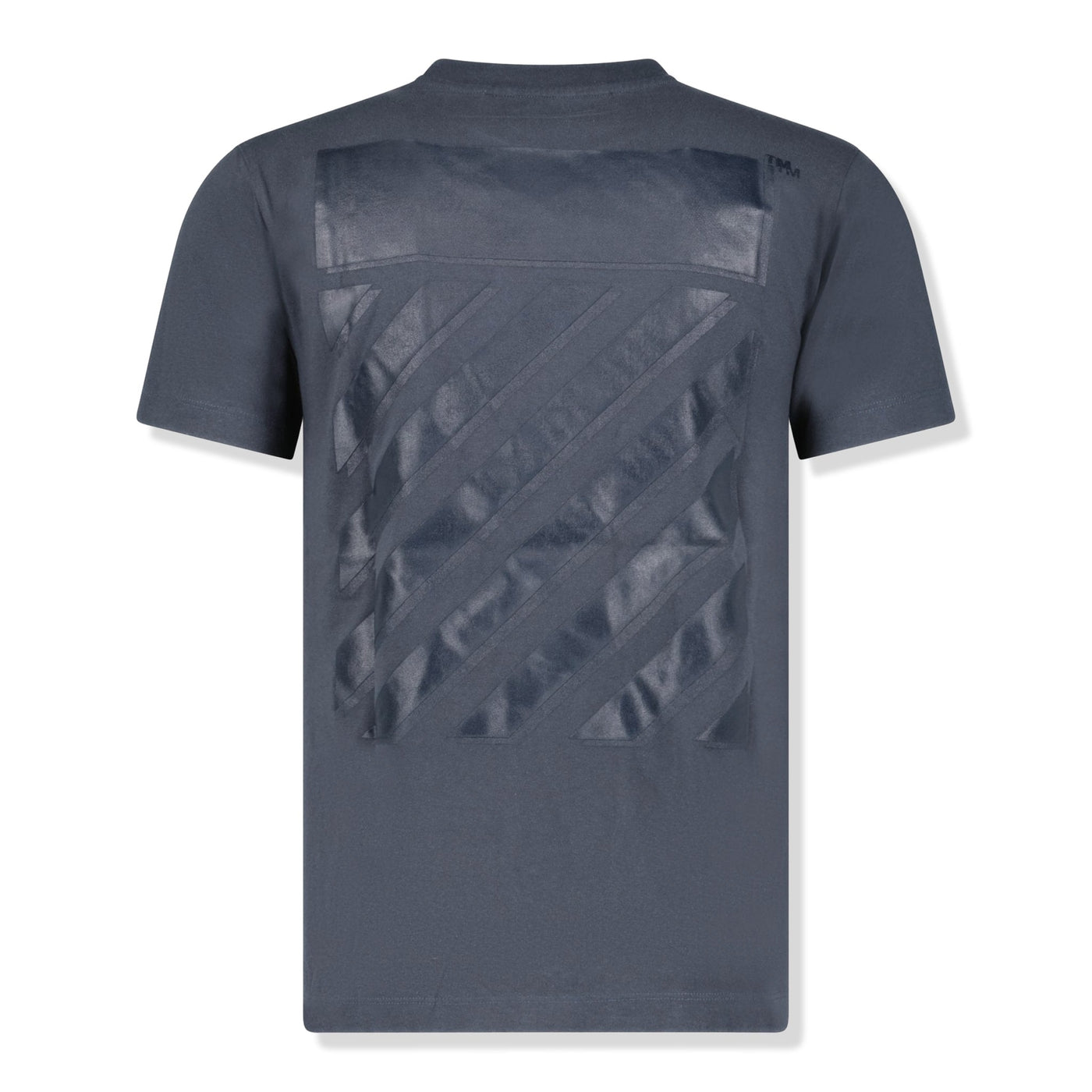 T-Shirt Off-White Diagonal Stripes T Shirt Foncé Gris — vue 5