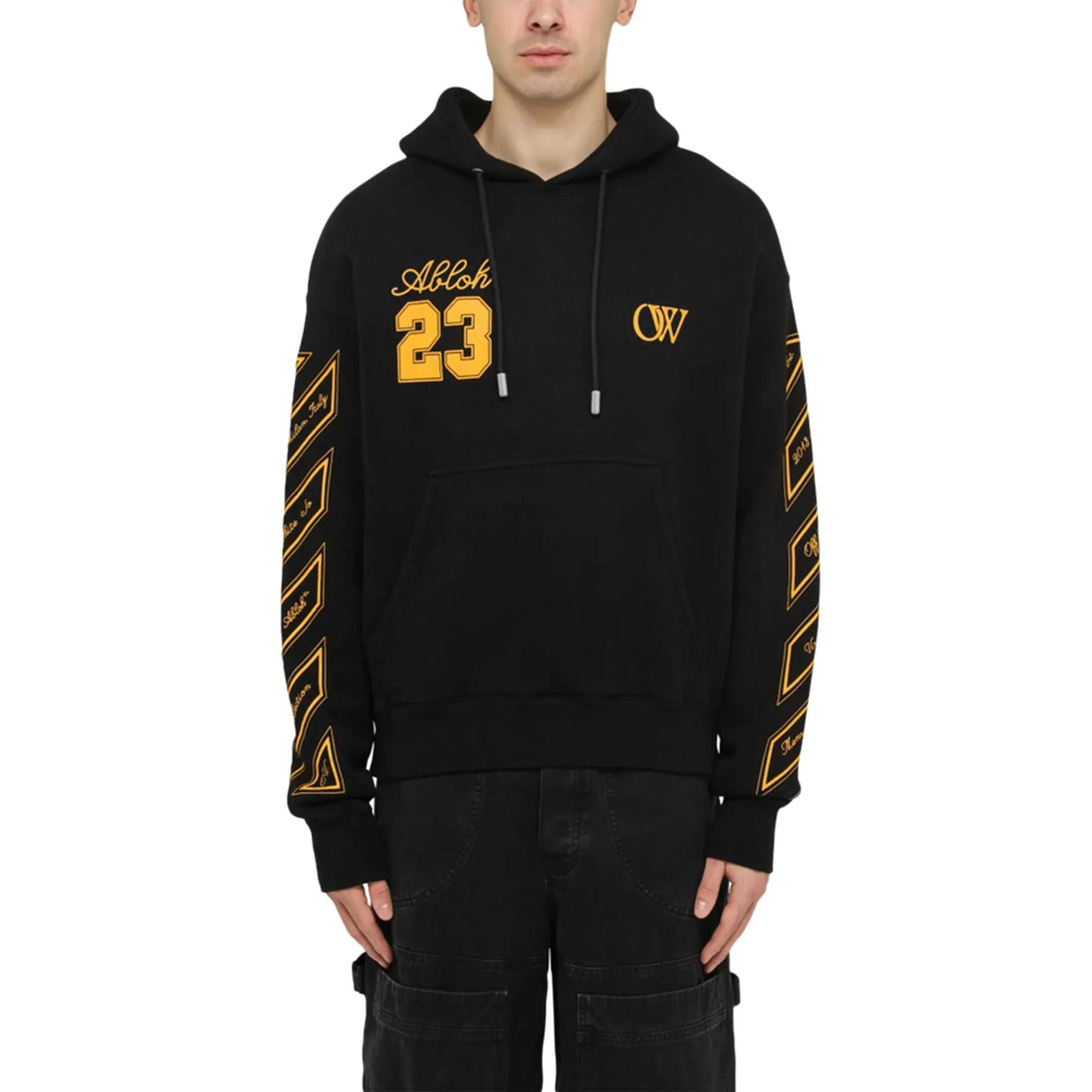 Hoodie Off-White OW 23 Skate Noir — vue 3