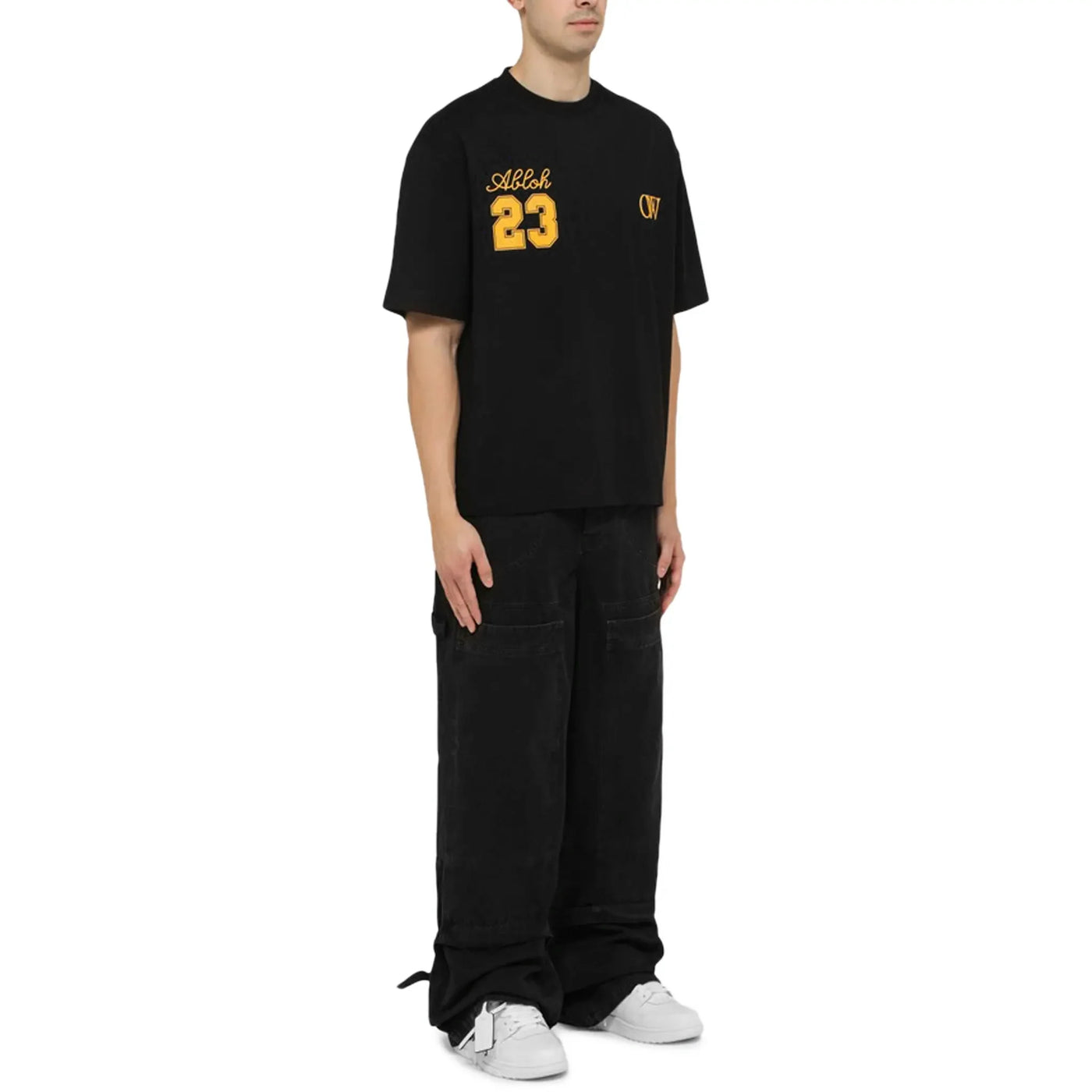 T-Shirt Off-White OW 23 Skate Noir T Shirt — vue 4
